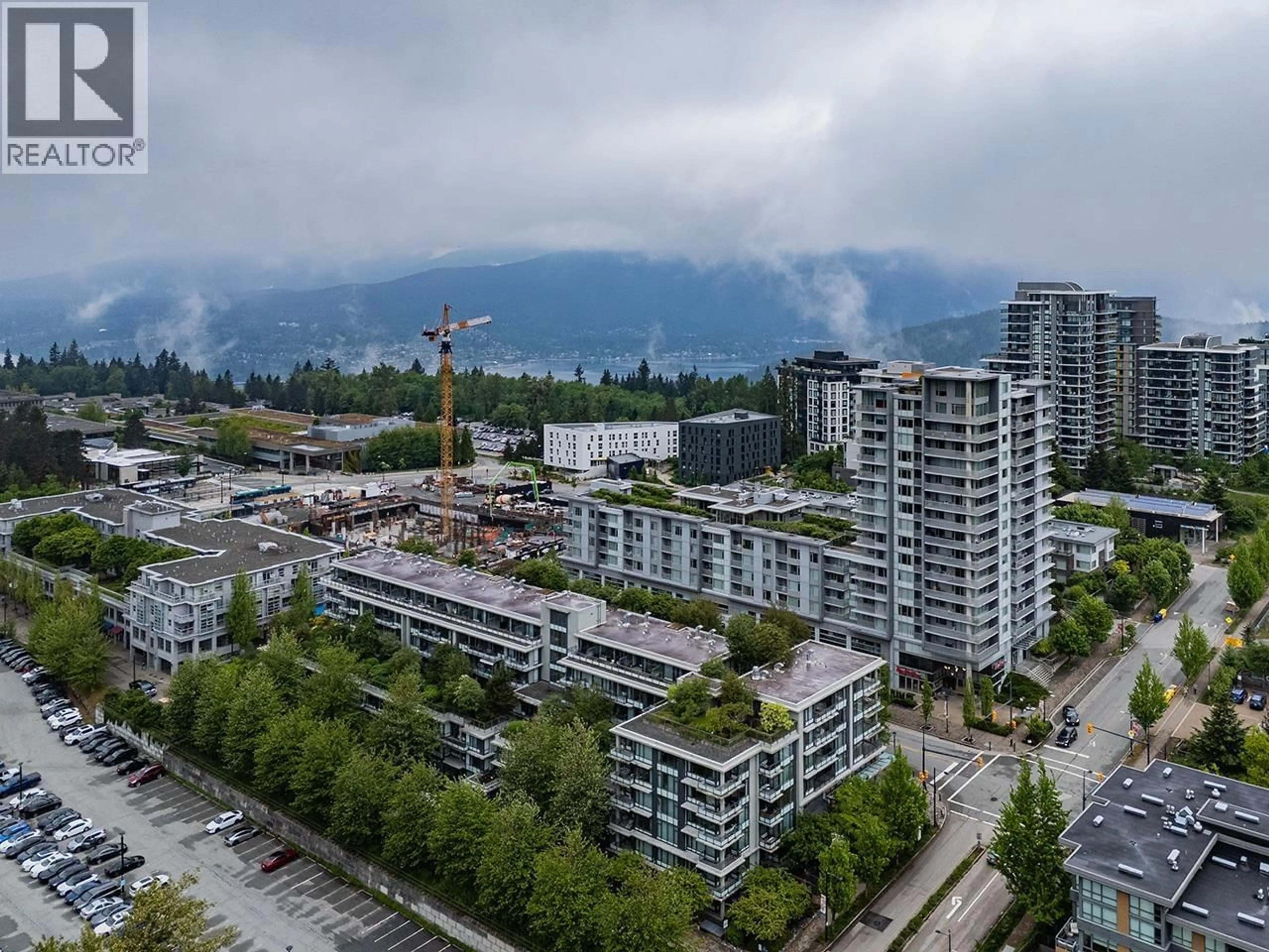 A pic from outside/outdoor area/front of a property/back of a property/a pic from drone, city buildings view from balcony for 632 - 9009 CORNERSTONE MEWS, Burnaby British Columbia V5A0B9