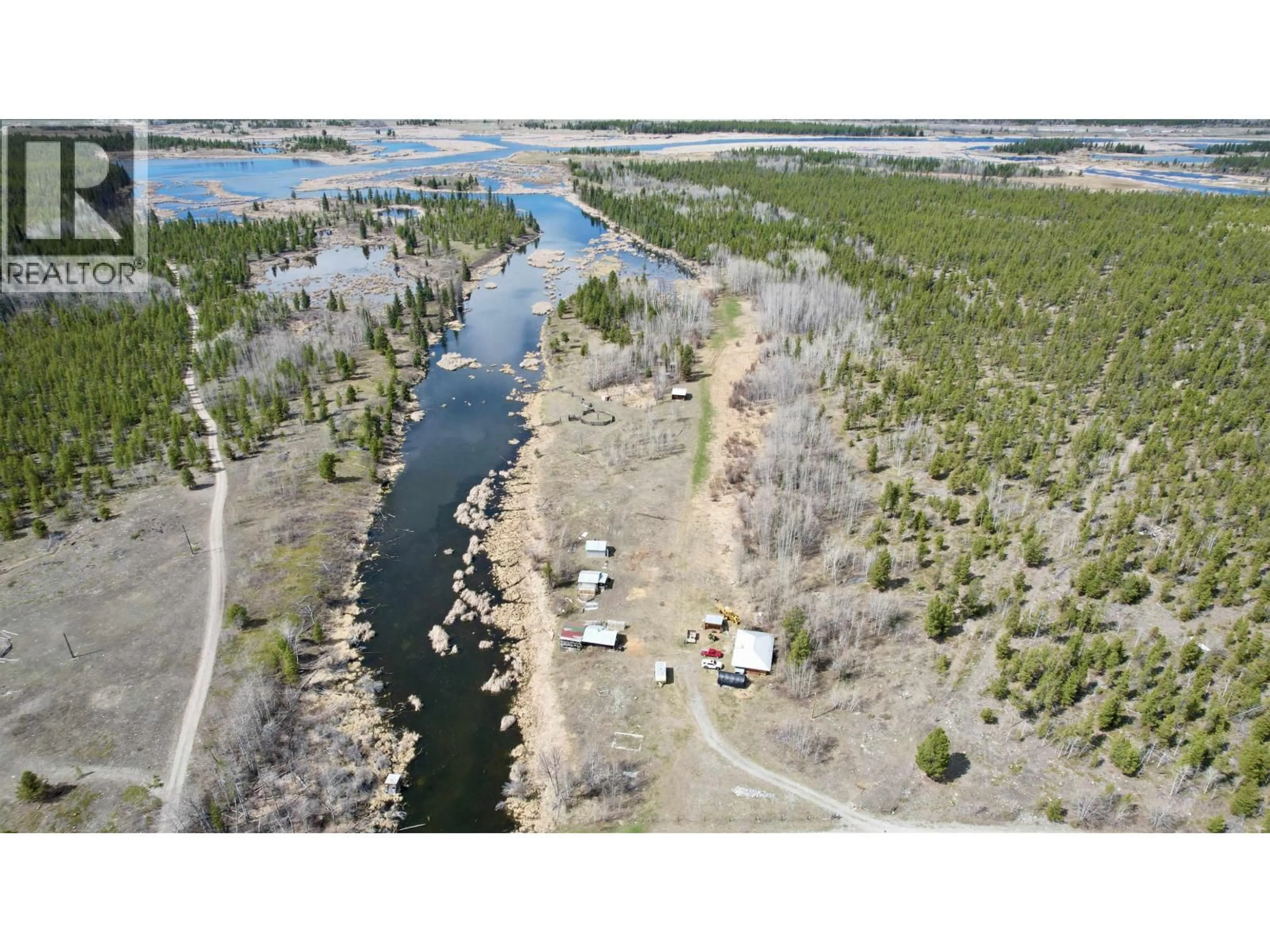 A pic from outside/outdoor area/front of a property/back of a property/a pic from drone, water/lake/river/ocean view for 2428 CHILANKO LOOP ROAD, Williams Lake British Columbia V0L1V0