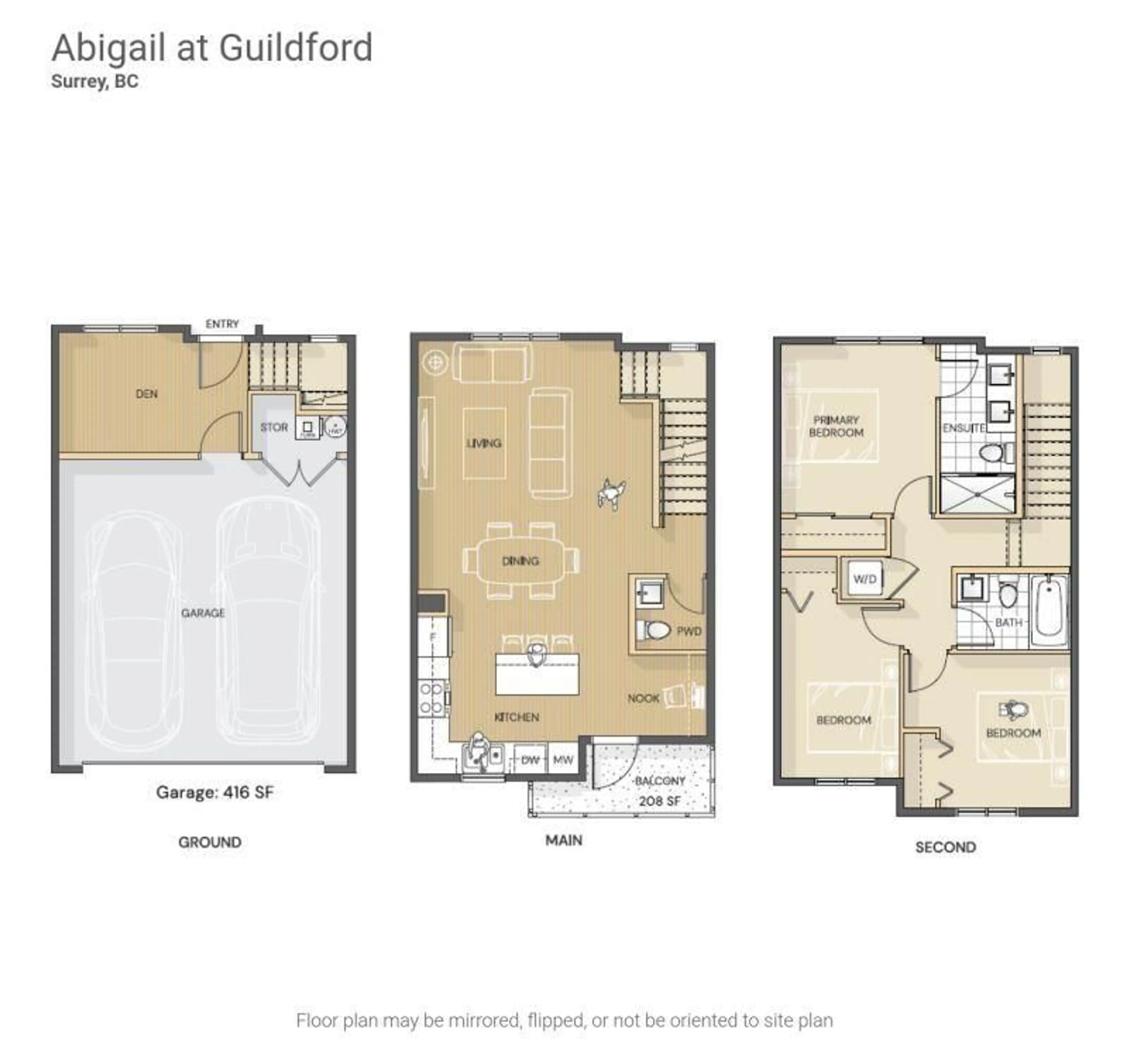 Floor plan for 28 - 10527 155 STREET, Surrey British Columbia V3R0S1
