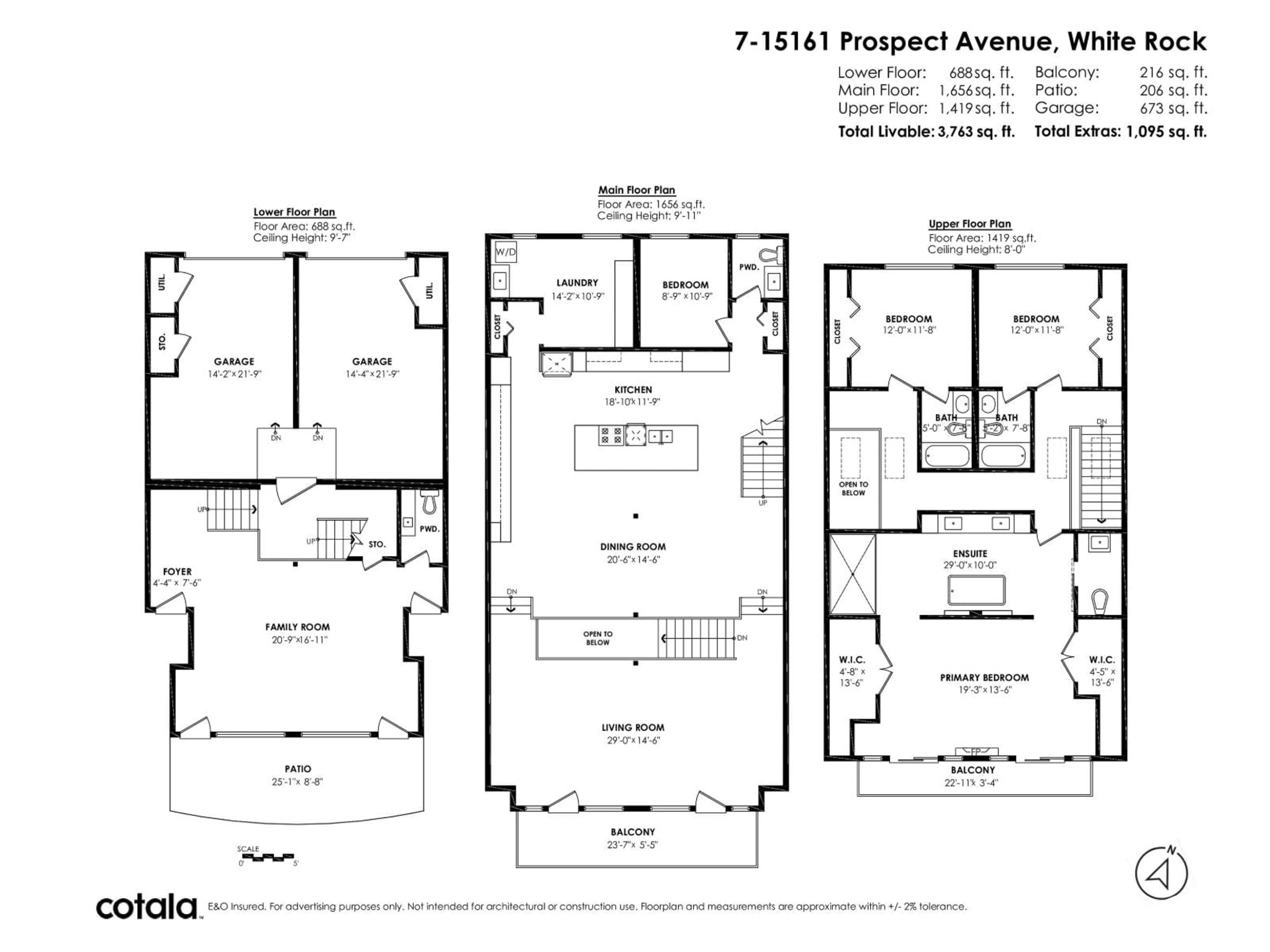 Floor plan for 7 - 15161 PROSPECT AVENUE, White Rock British Columbia V4B2B8