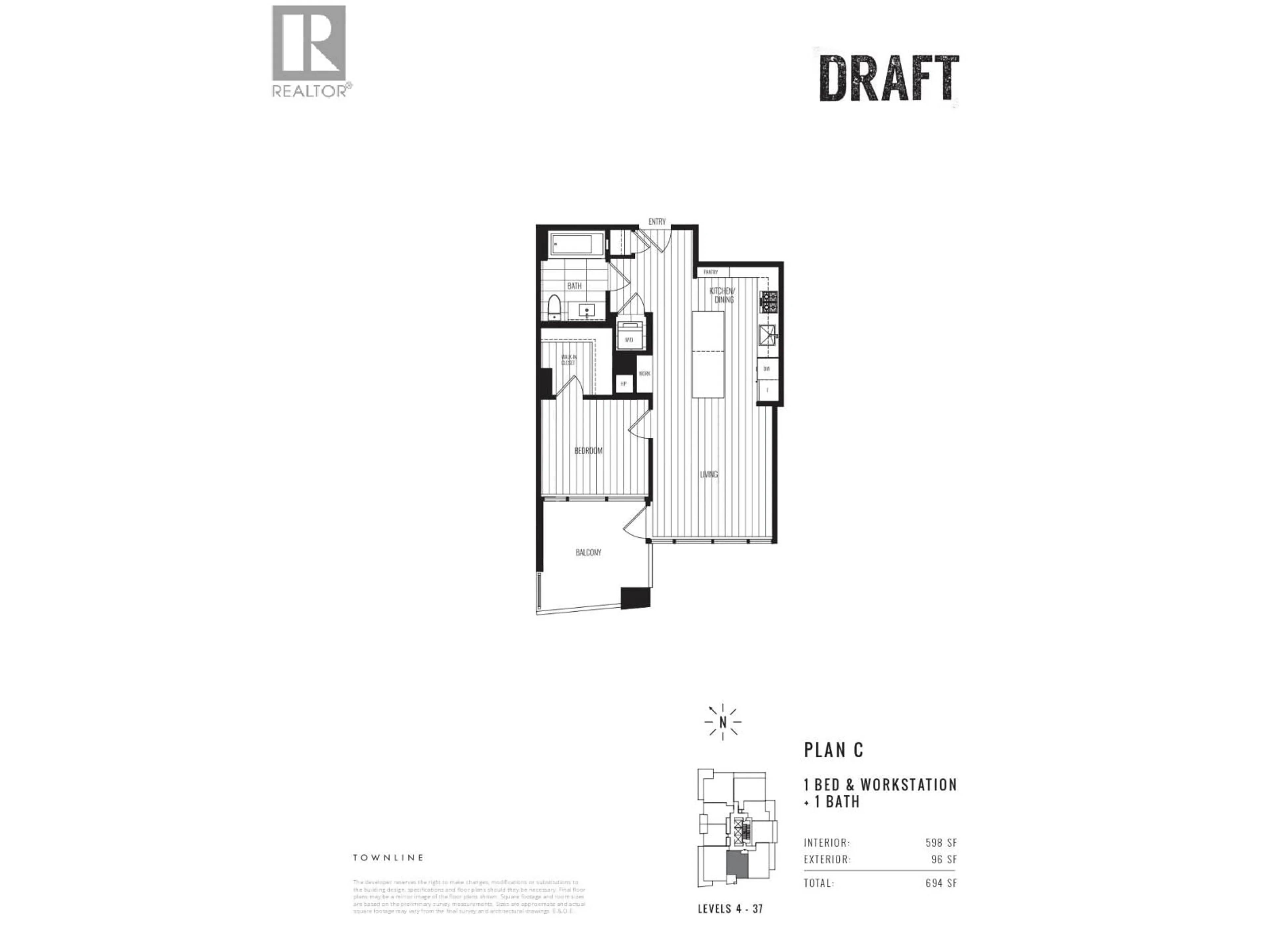 Floor plan for 2103 - 4711 HAZEL STREET, Burnaby British Columbia V5H0J9