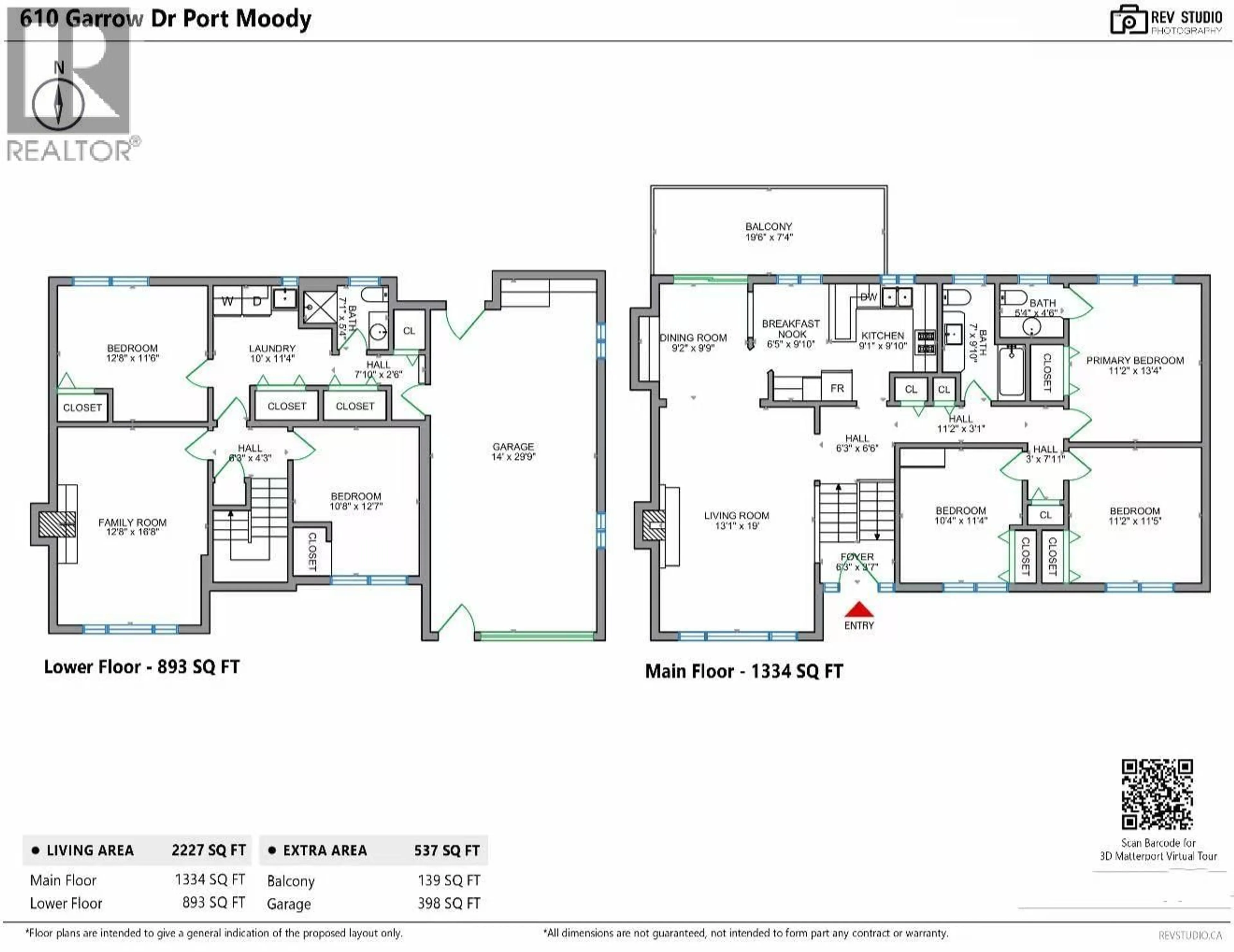 Floor plan for 610 GARROW DRIVE, Port Moody British Columbia V3H1H7