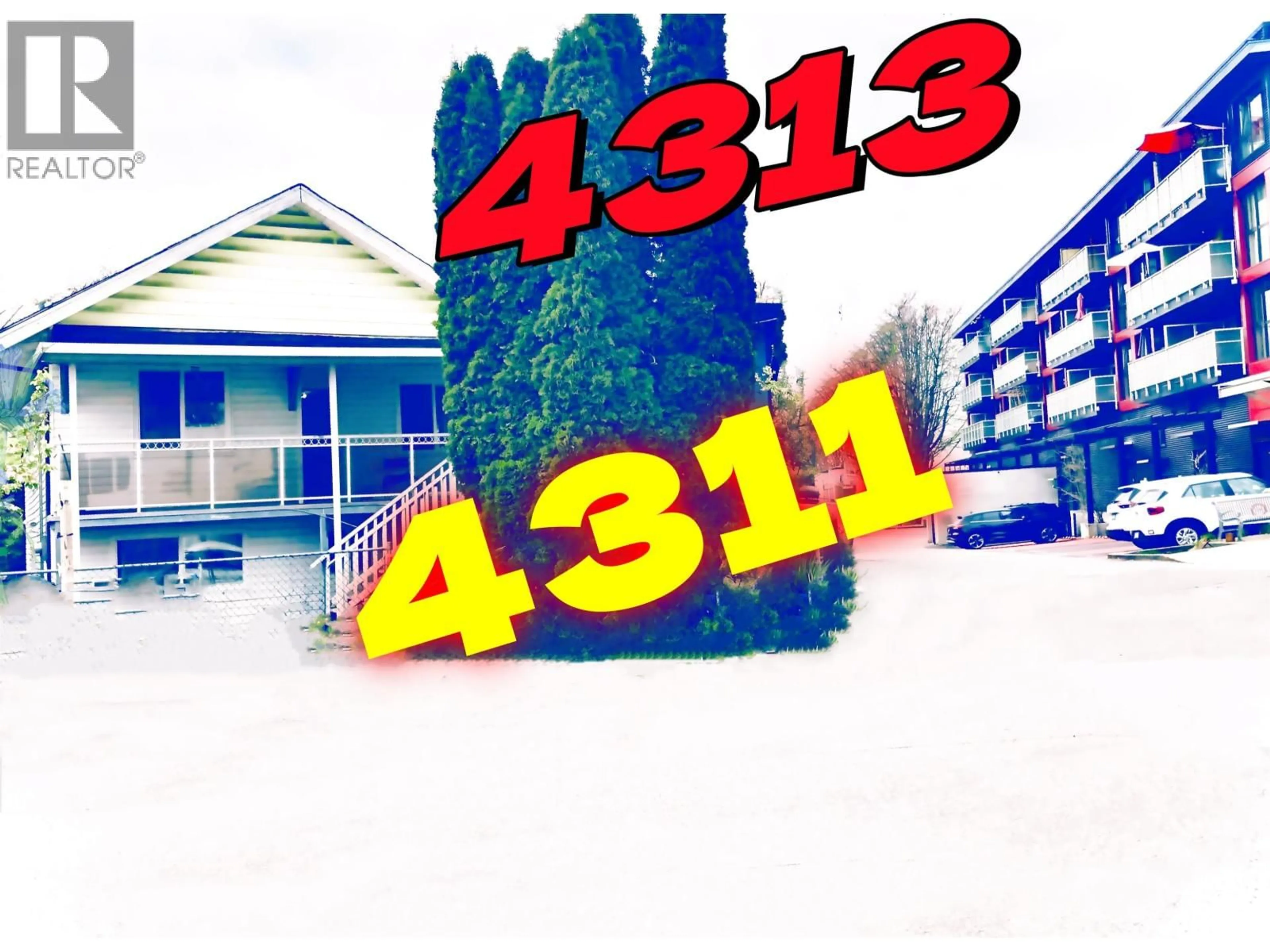 A pic from outside/outdoor area/front of a property/back of a property/a pic from drone, building for 4313 MILLER STREET, Vancouver British Columbia V5N4A1