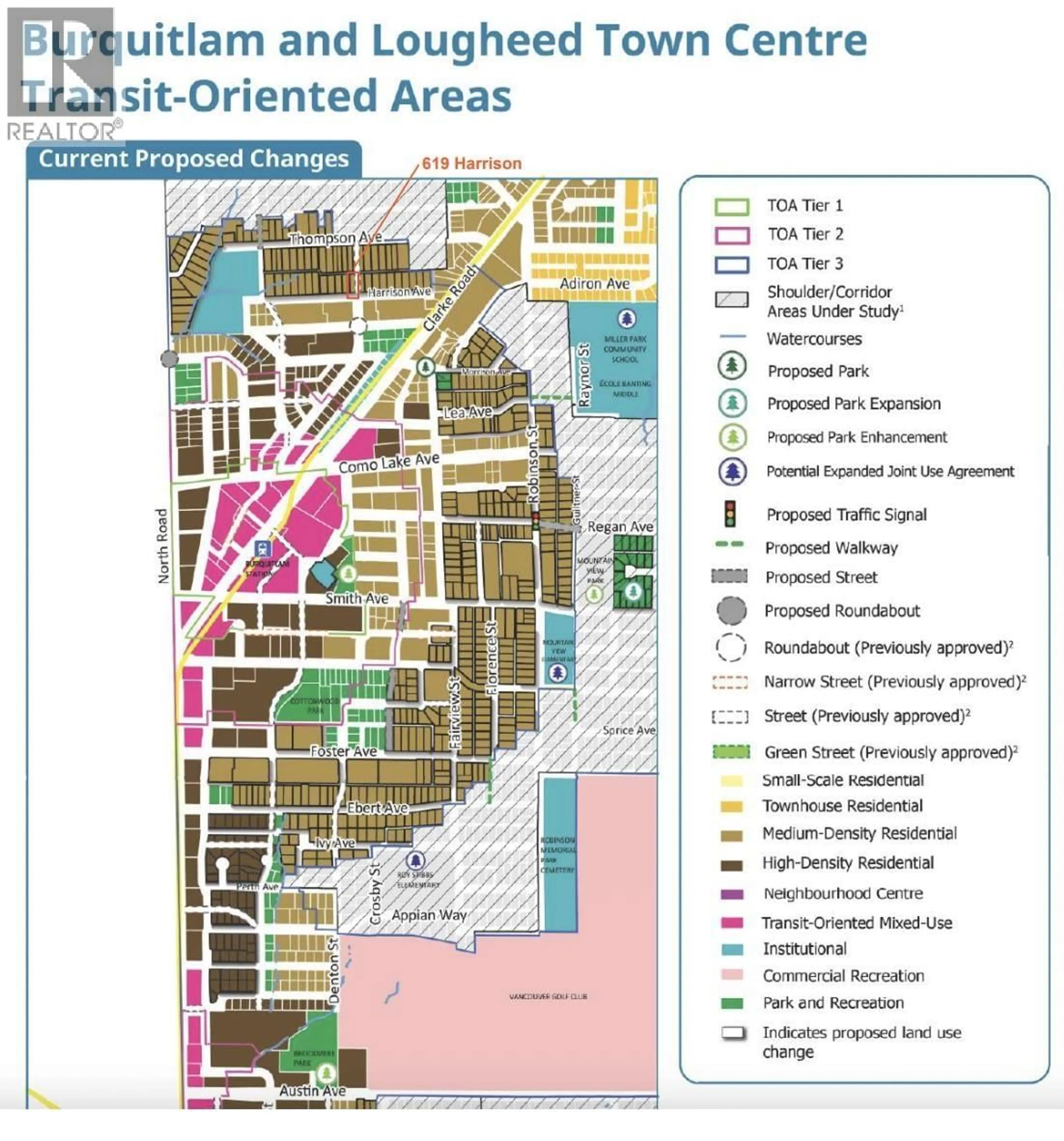 Picture of a map for 619 HARRISON AVENUE, Coquitlam British Columbia V3J3Z6