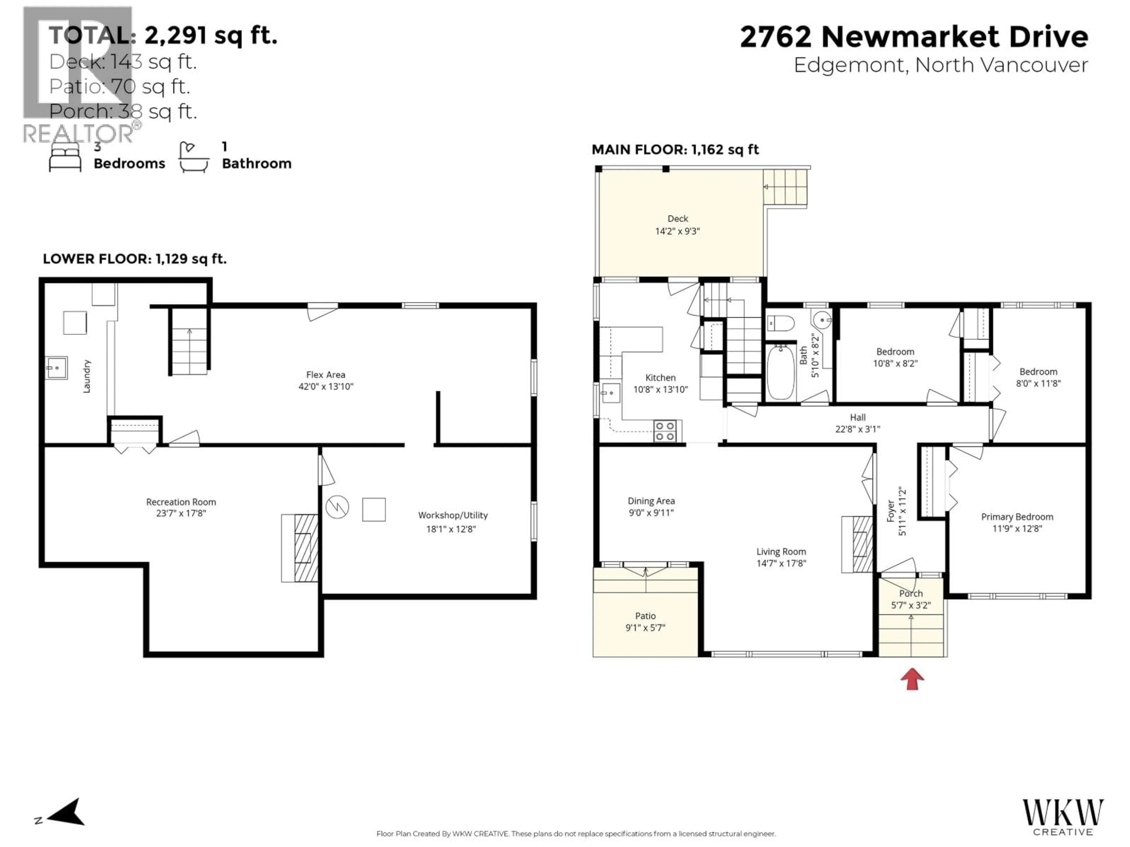 Floor plan for 2762 NEWMARKET DRIVE, North Vancouver British Columbia V7R2T4