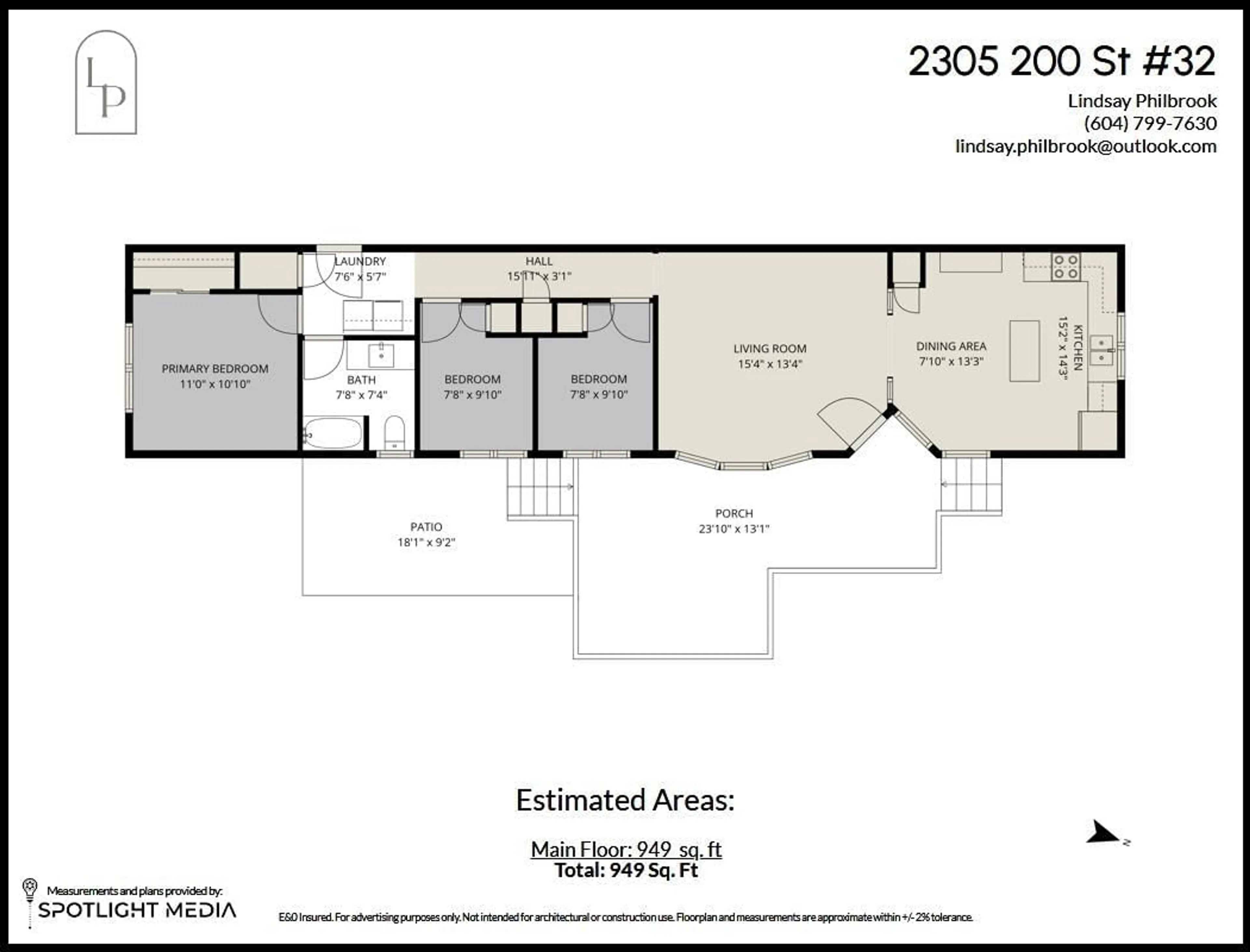 Floor plan for 32 - 2305 200 STREET, Langley British Columbia V2Z1Z2