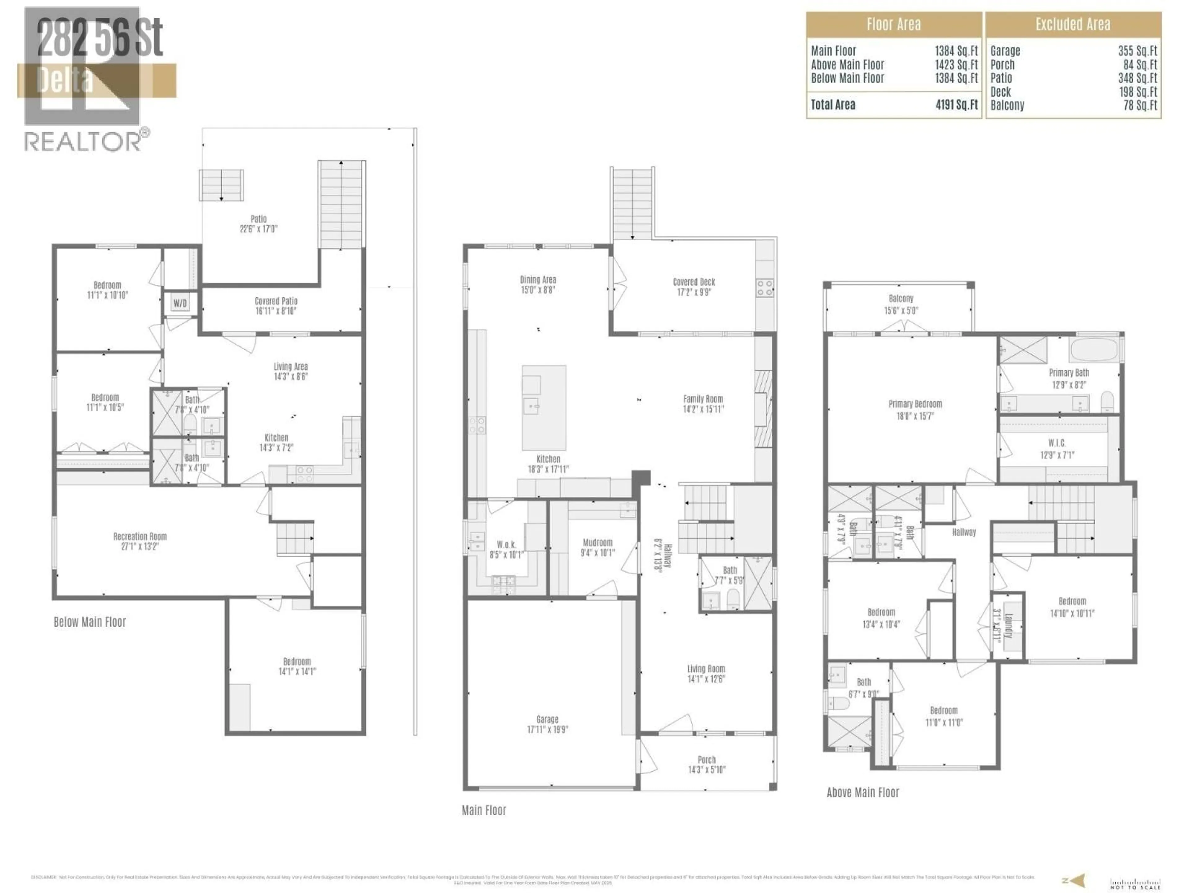 Floor plan for 282 56TH STREET, Delta British Columbia V4L1Z2