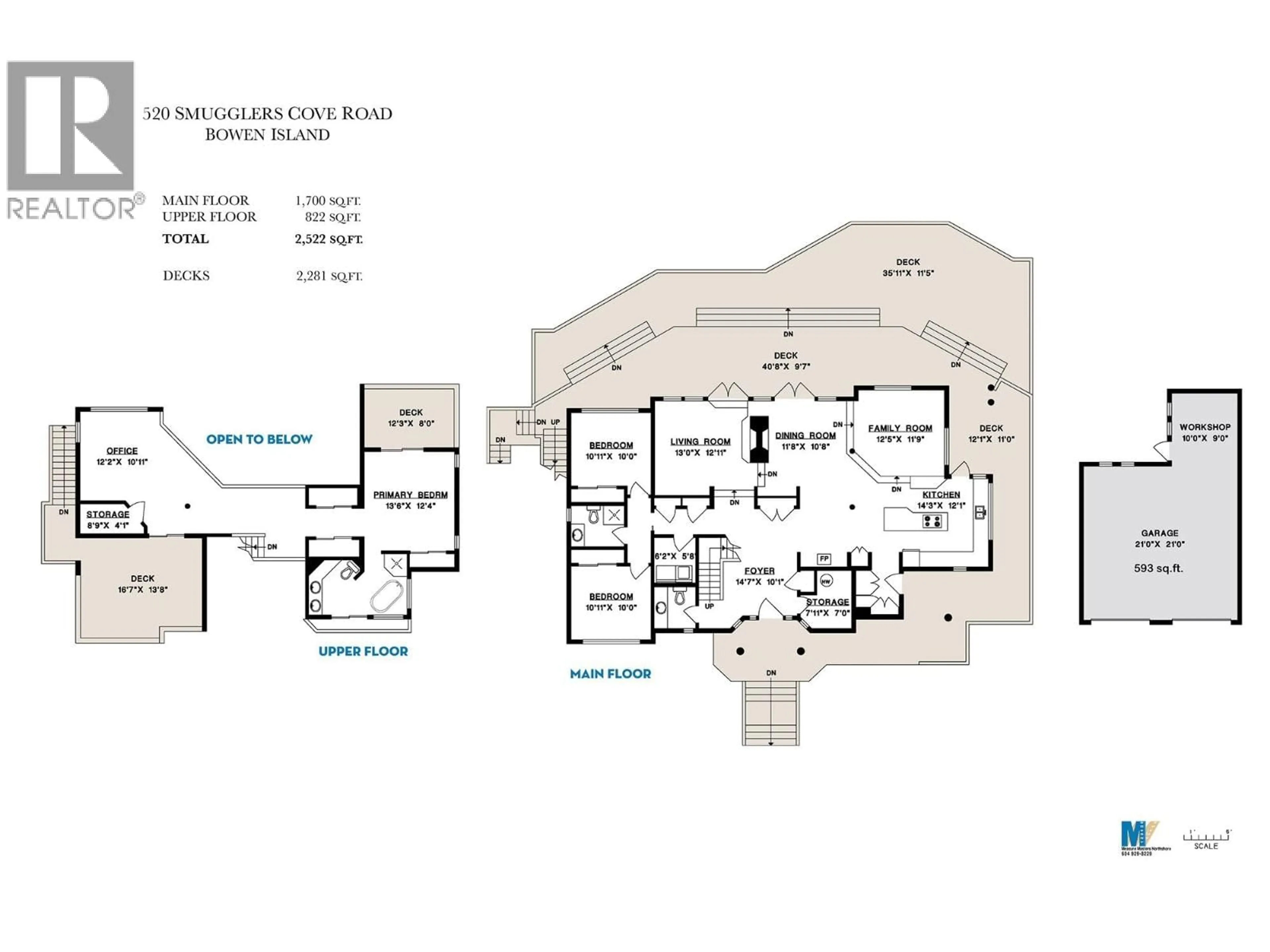 Floor plan for 520 SMUGGLERS COVE ROAD, Bowen Island British Columbia V0N1G1