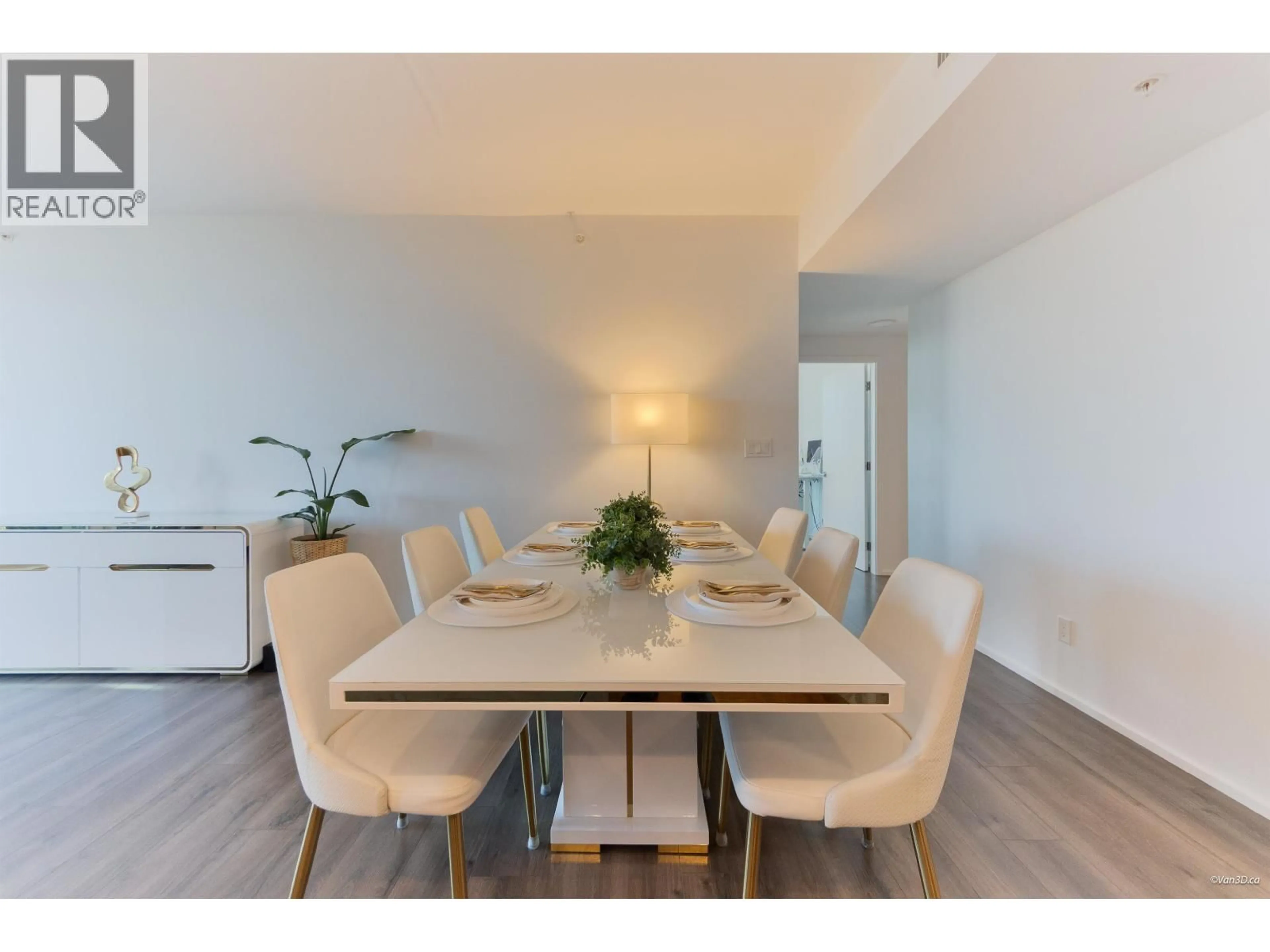 Dining room, wood/laminate floor for 4401 - 3833 EVERGREEN PLACE, Burnaby British Columbia V3J0M2