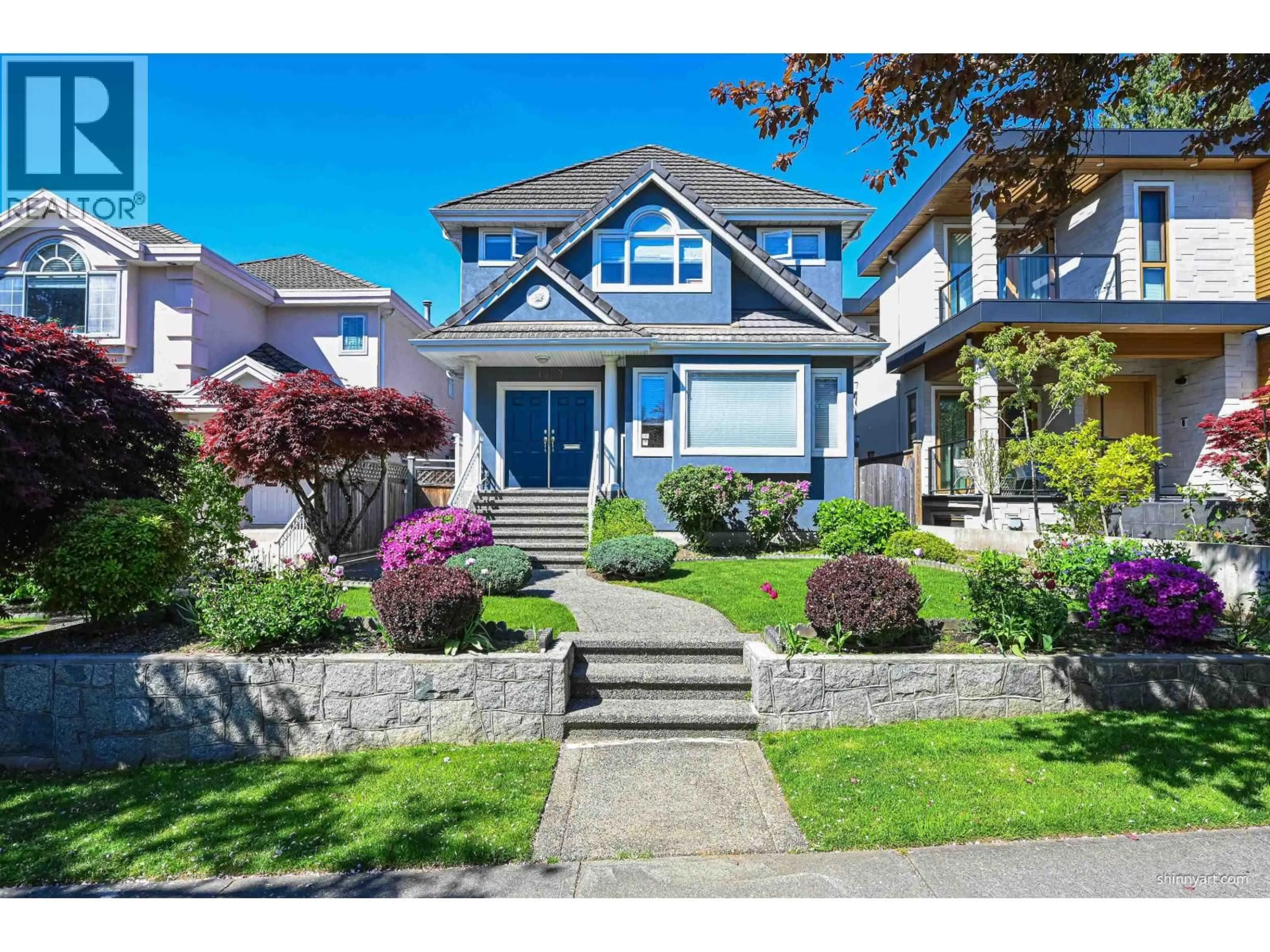 Home with vinyl exterior material, street for 1933 42ND AVENUE, Vancouver British Columbia V6M2B2