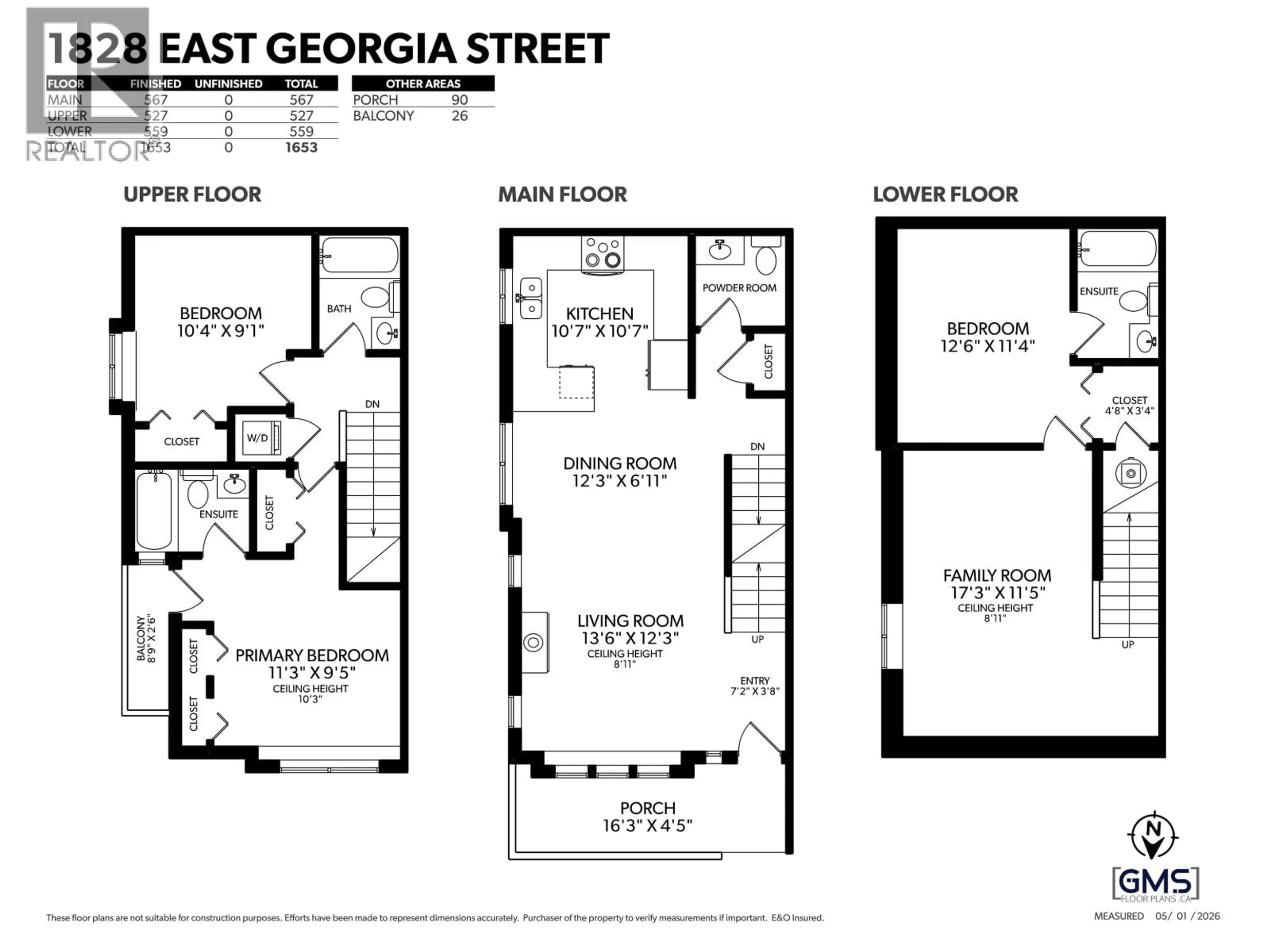 Floor plan for 1828 GEORGIA STREET, Vancouver British Columbia V5L2B6