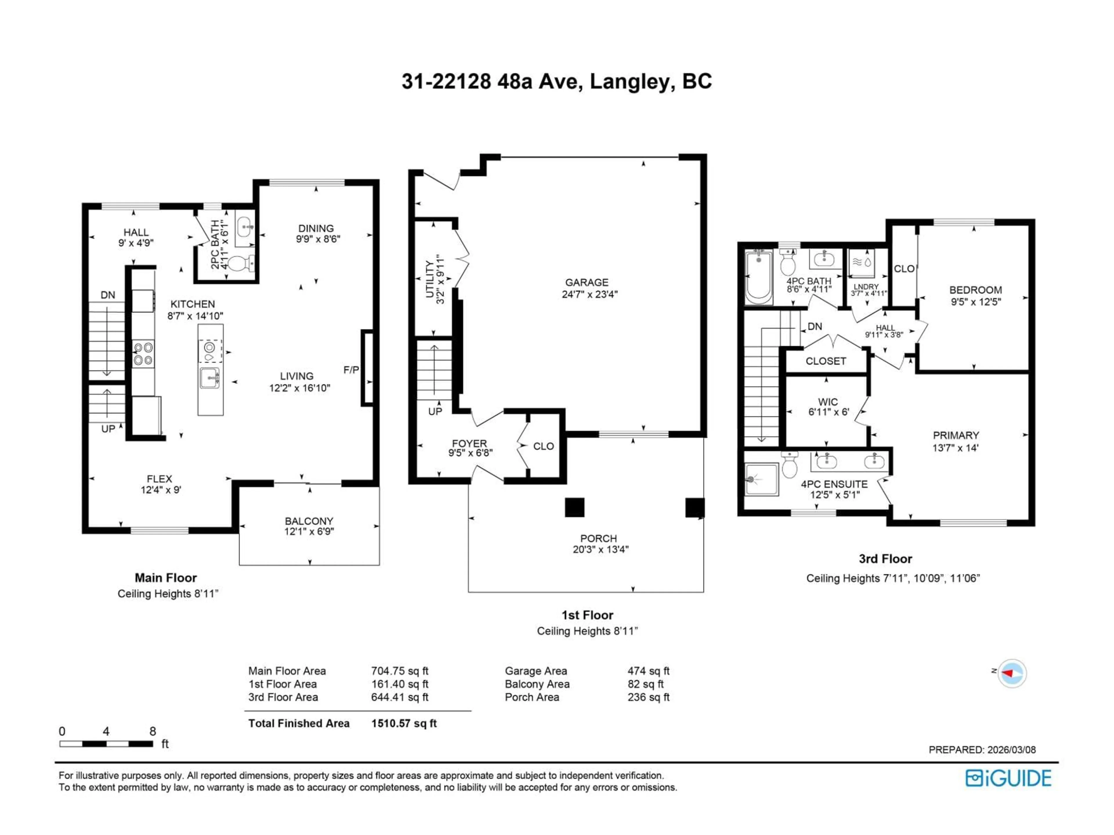 Floor plan for 31 - 22128 48A AVENUE, Langley British Columbia V3A0L6