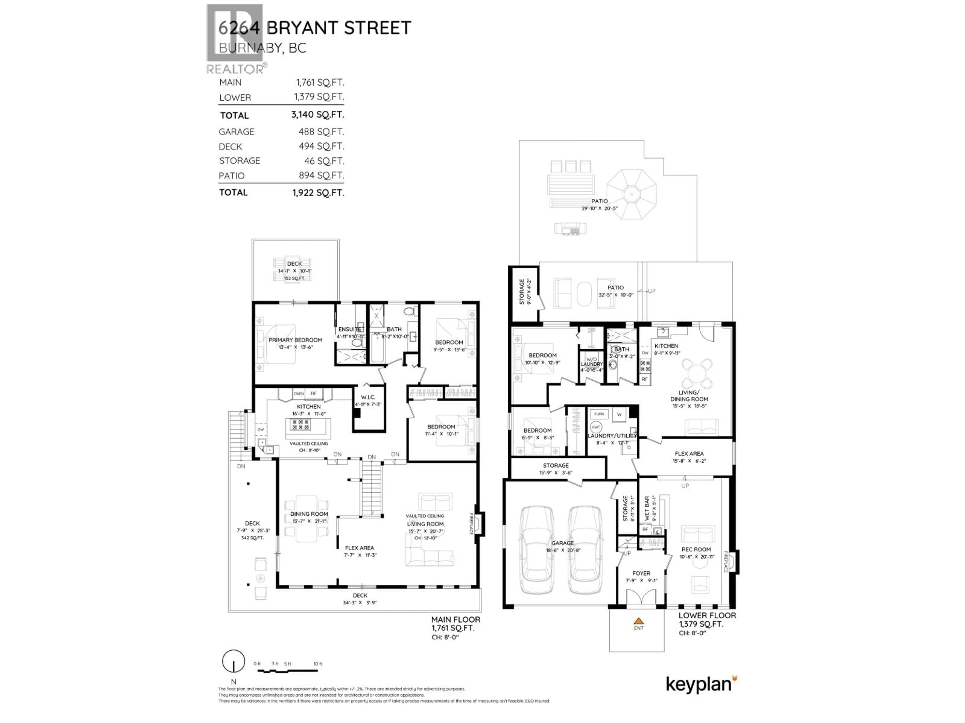 Floor plan for 6264 BRYANT STREET, Burnaby British Columbia V5H1Y2