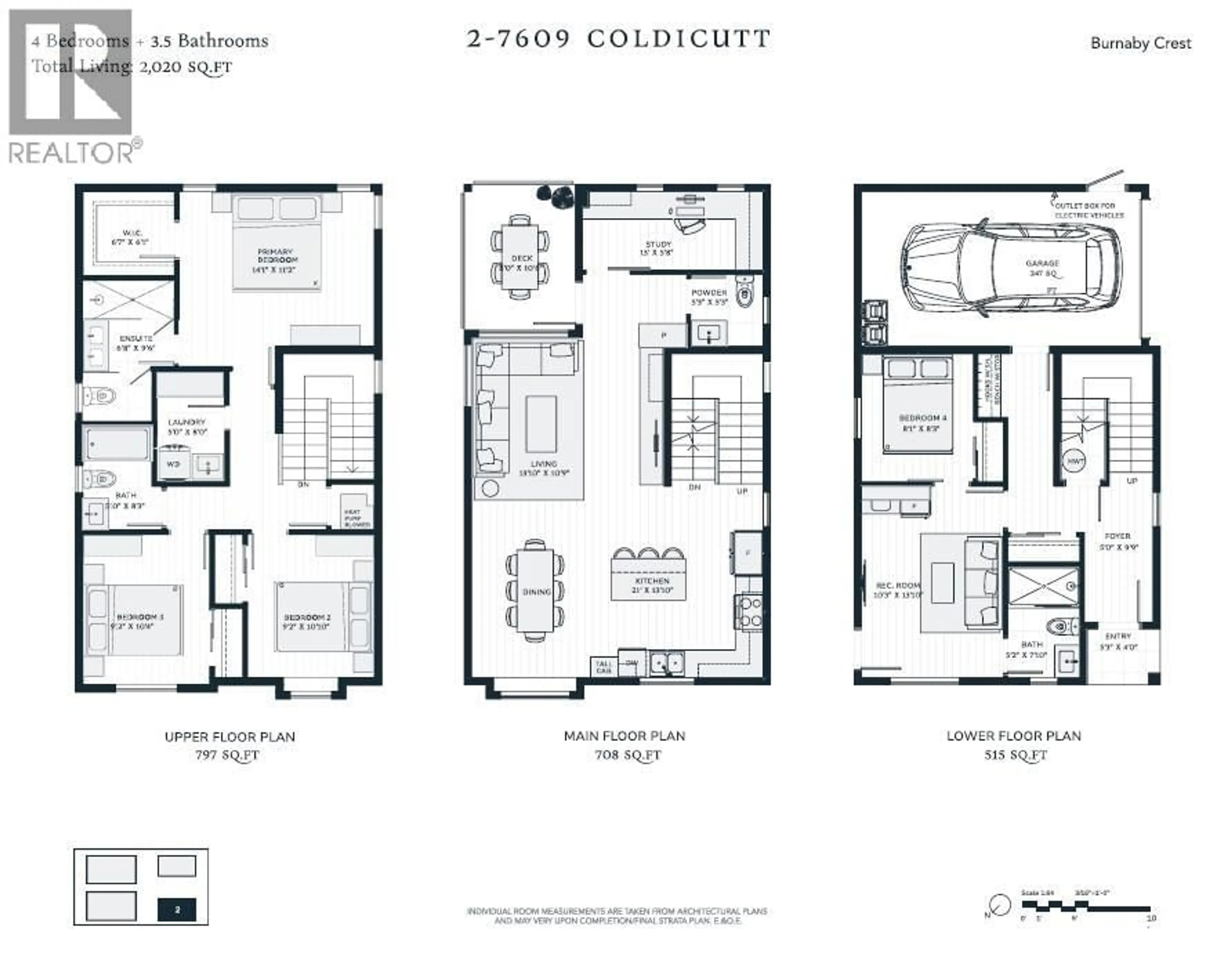 Floor plan for 2 - 7609 COLDICUTT STREET, Burnaby British Columbia V3N3Z5