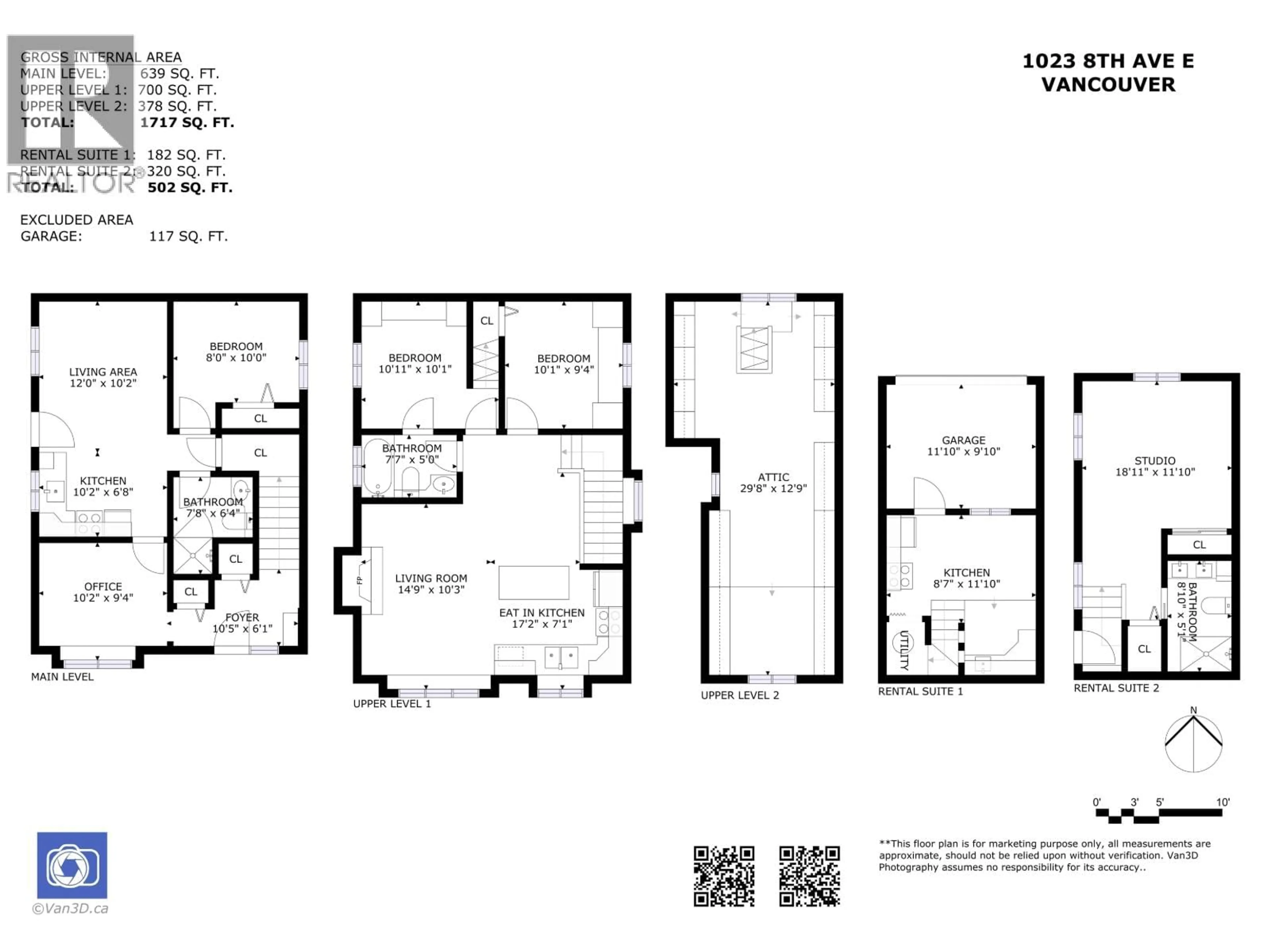 Floor plan for 1023 8TH AVENUE, Vancouver British Columbia V5T1V1
