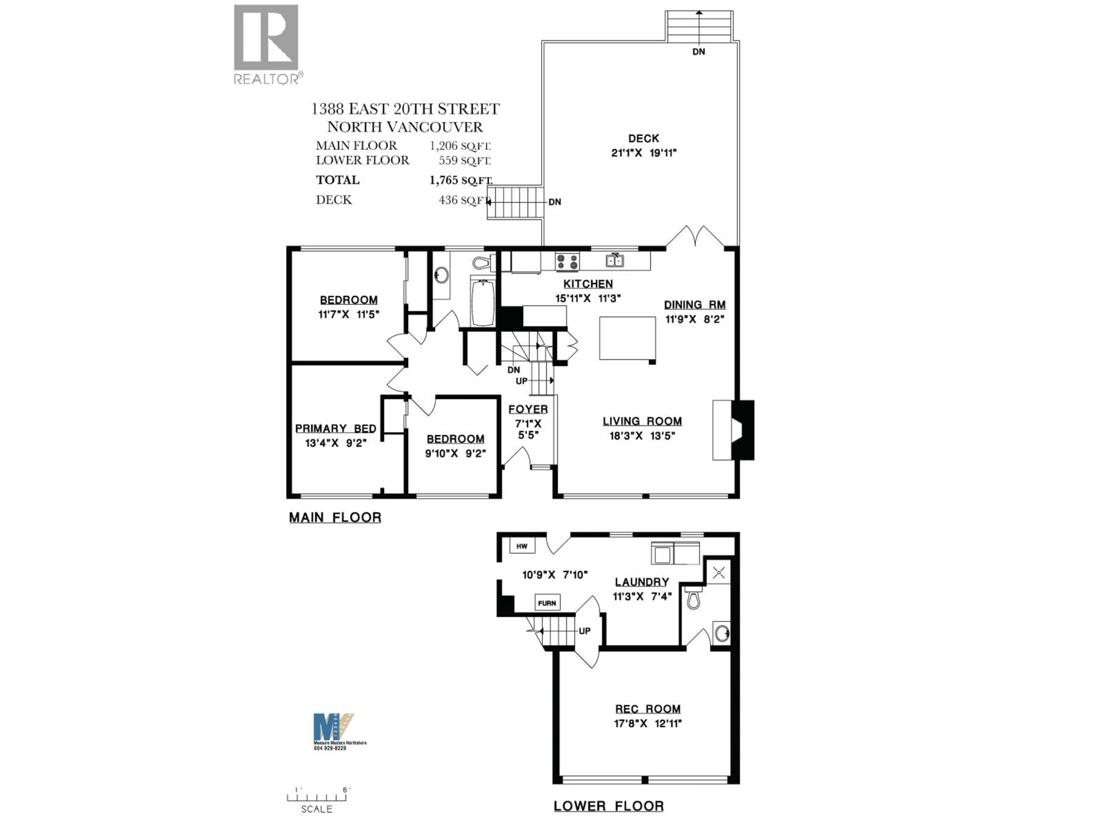 Floor plan for 1388 20TH STREET, North Vancouver British Columbia V7J1M6