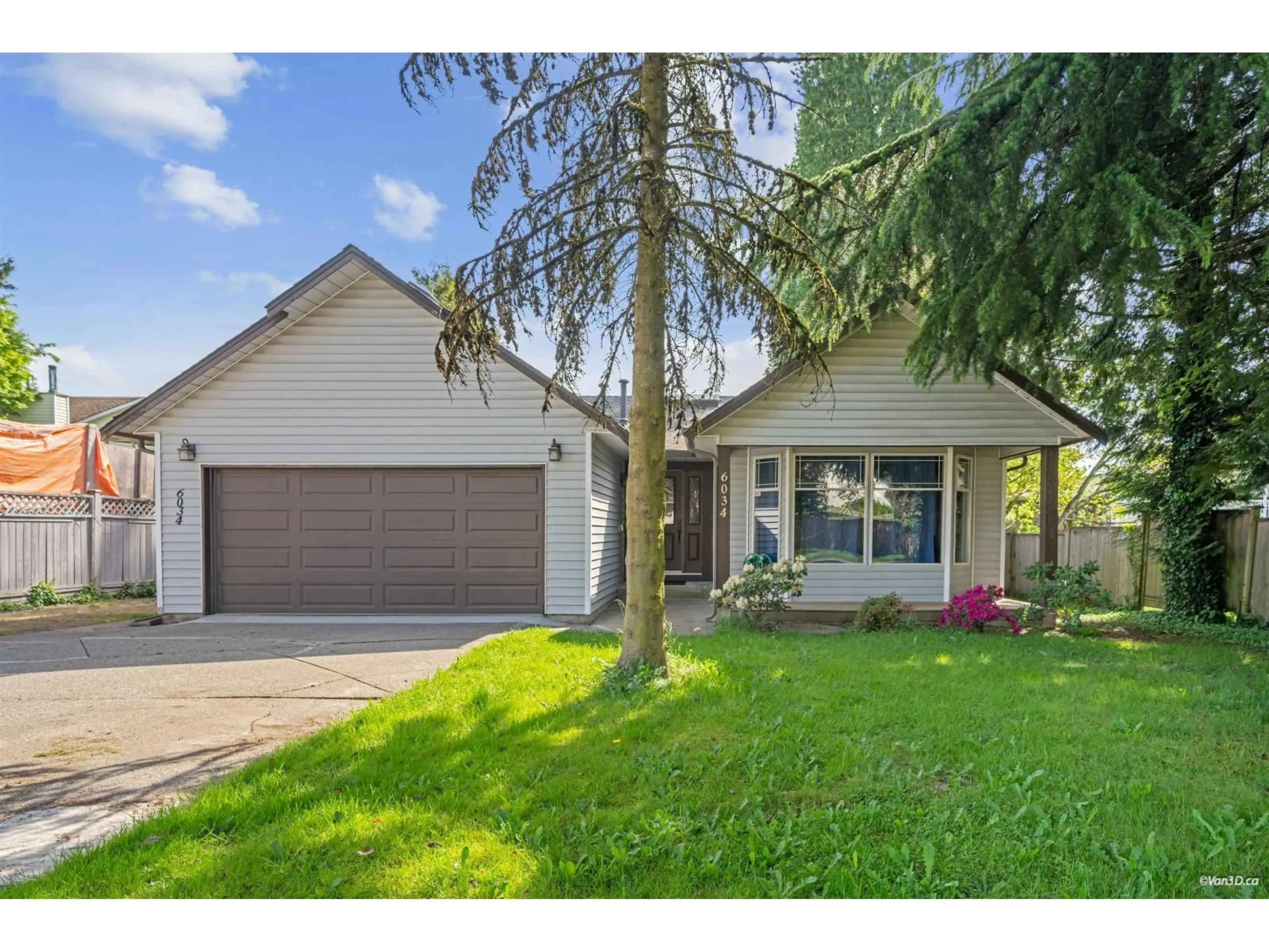 Home with vinyl exterior material, street for 6034 174 STREET, Surrey British Columbia V3S1W9