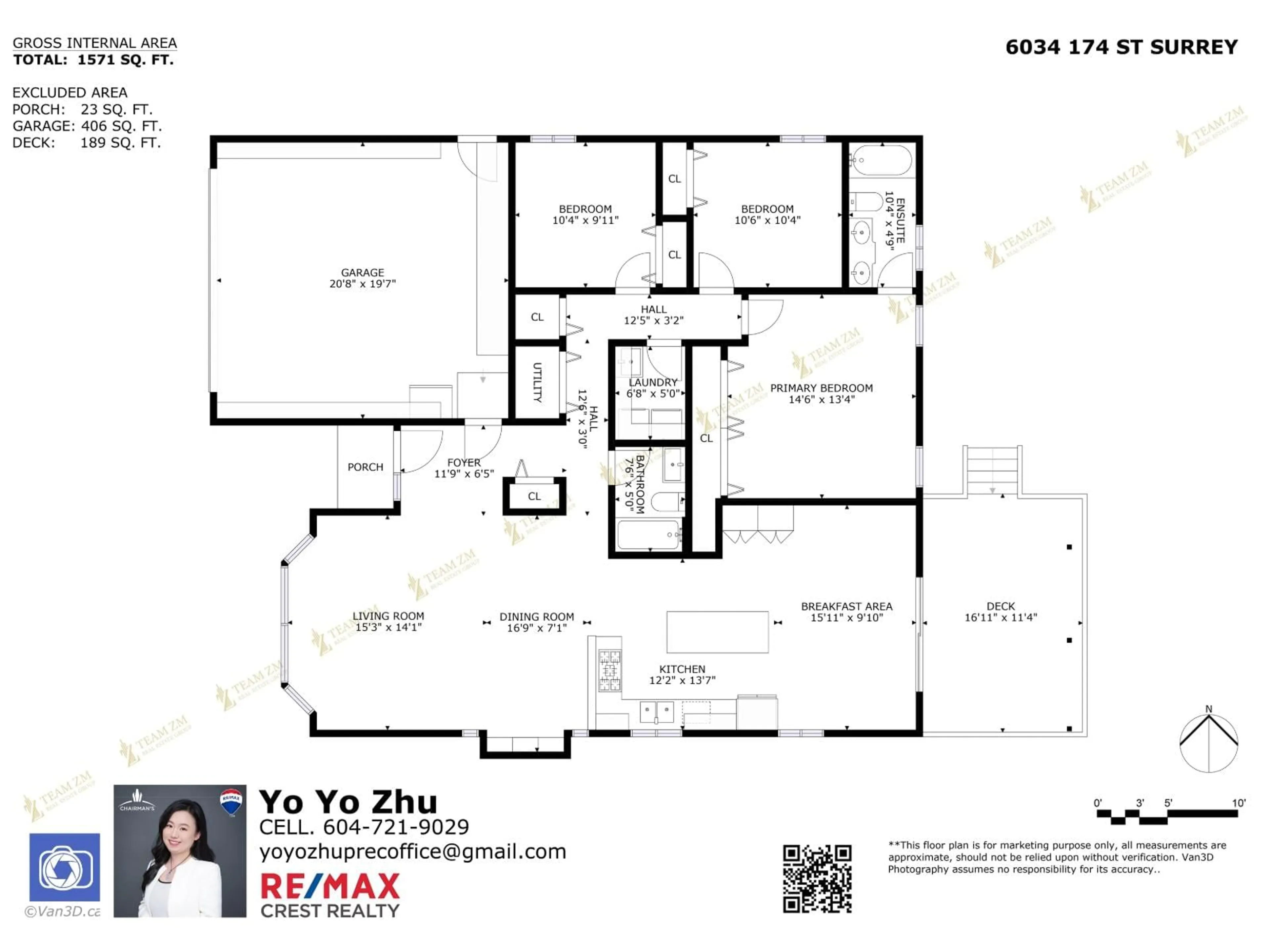 Floor plan for 6034 174 STREET, Surrey British Columbia V3S1W9