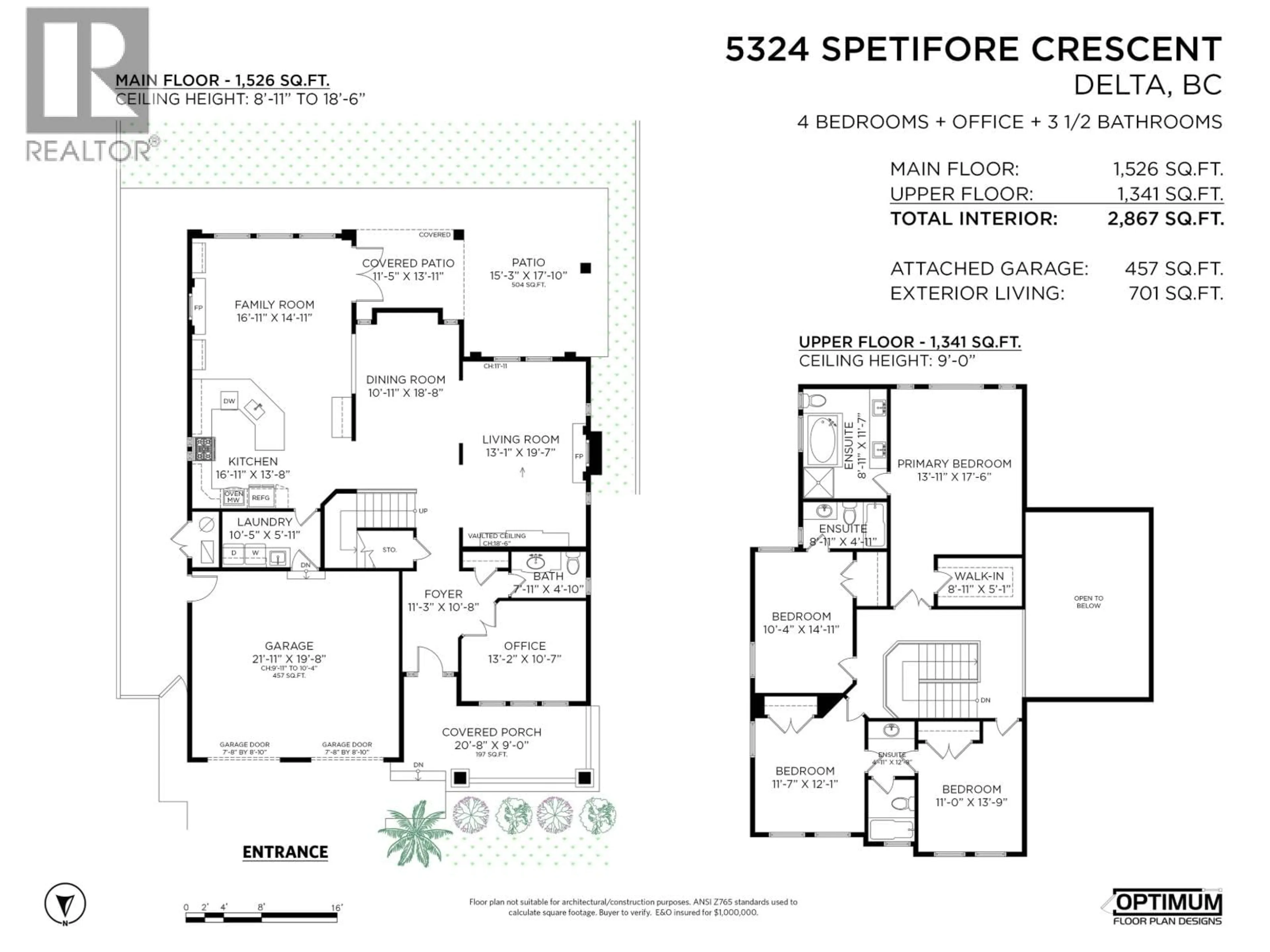 Floor plan for 5324 SPETIFORE CRESCENT, Delta British Columbia V4M4H6