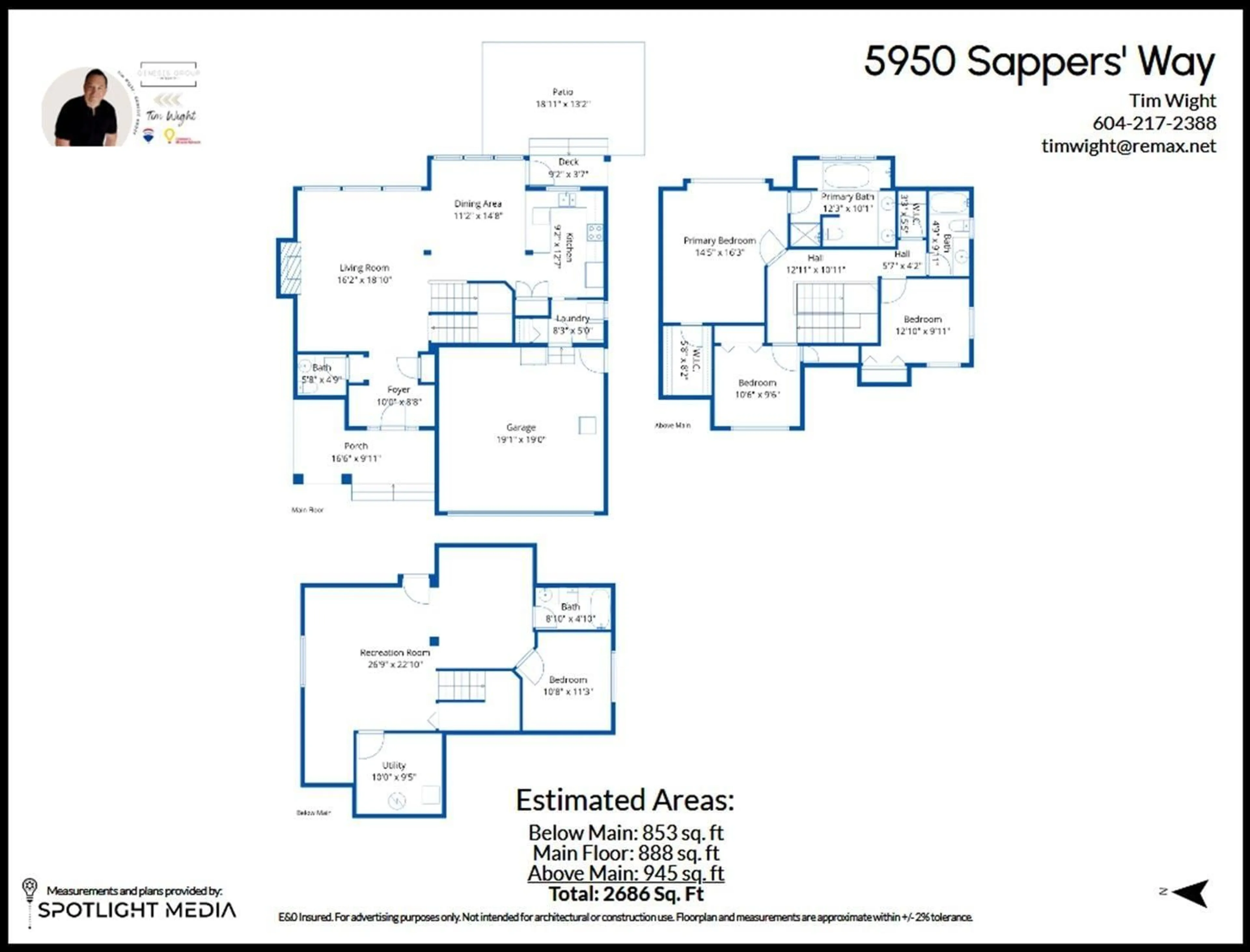 Floor plan for 5950 SAPPERS WAY, Chilliwack British Columbia V2R0H1
