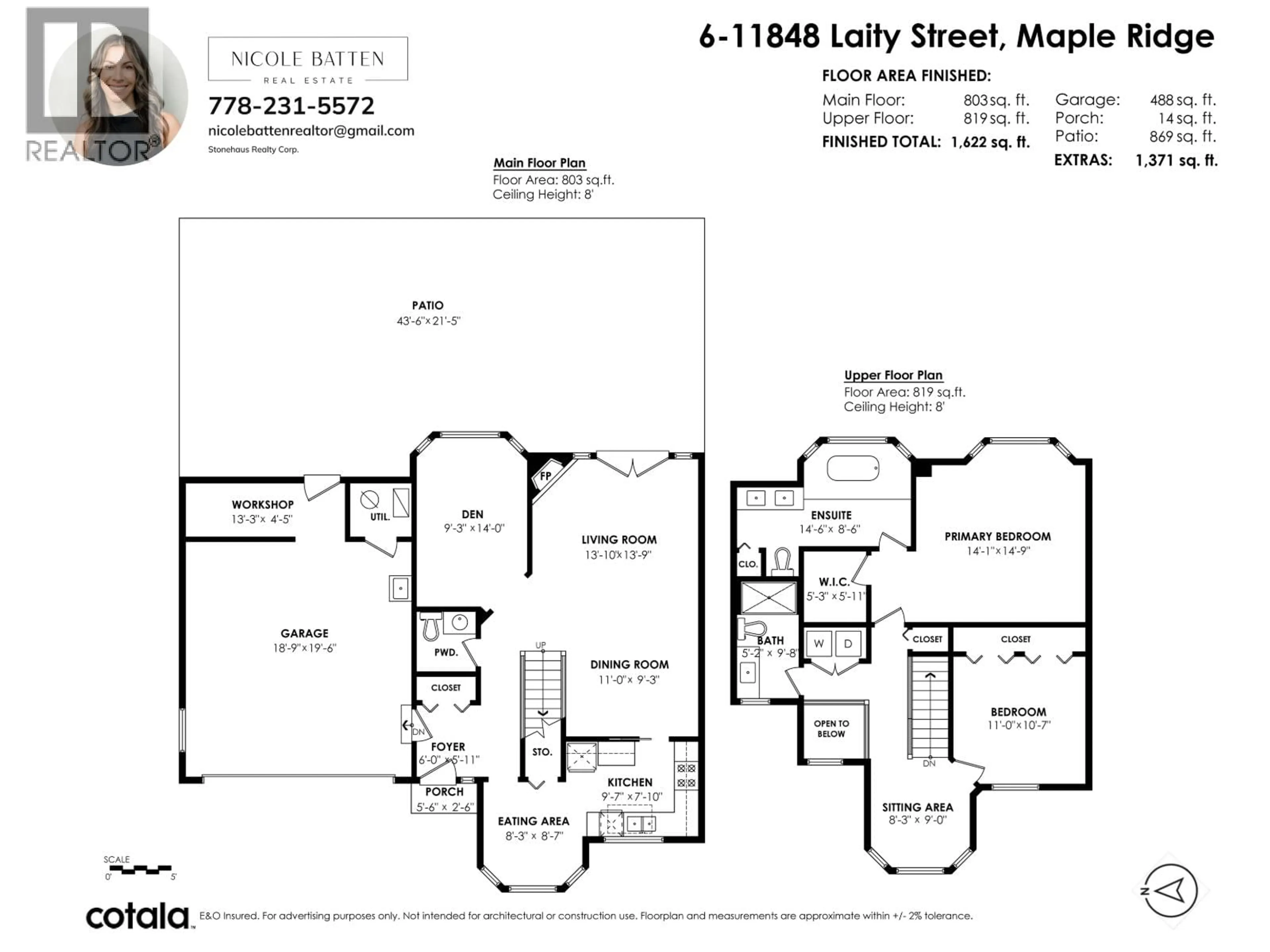 Floor plan for 6 - 11848 LAITY STREET, Maple Ridge British Columbia V2X0J3