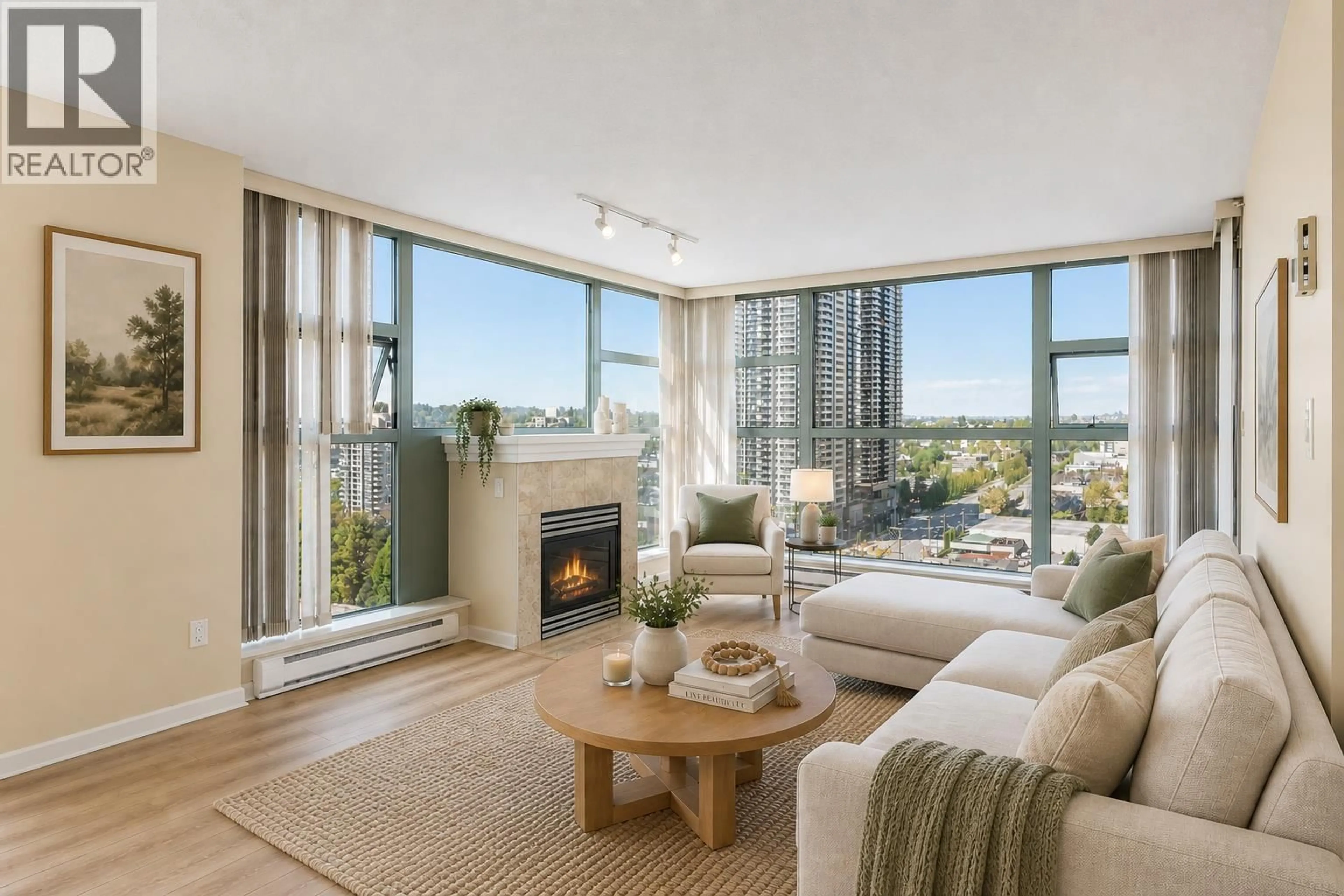 Living room with furniture, unknown for 1306 - 4388 BUCHANAN STREET, Burnaby British Columbia V5C6R8