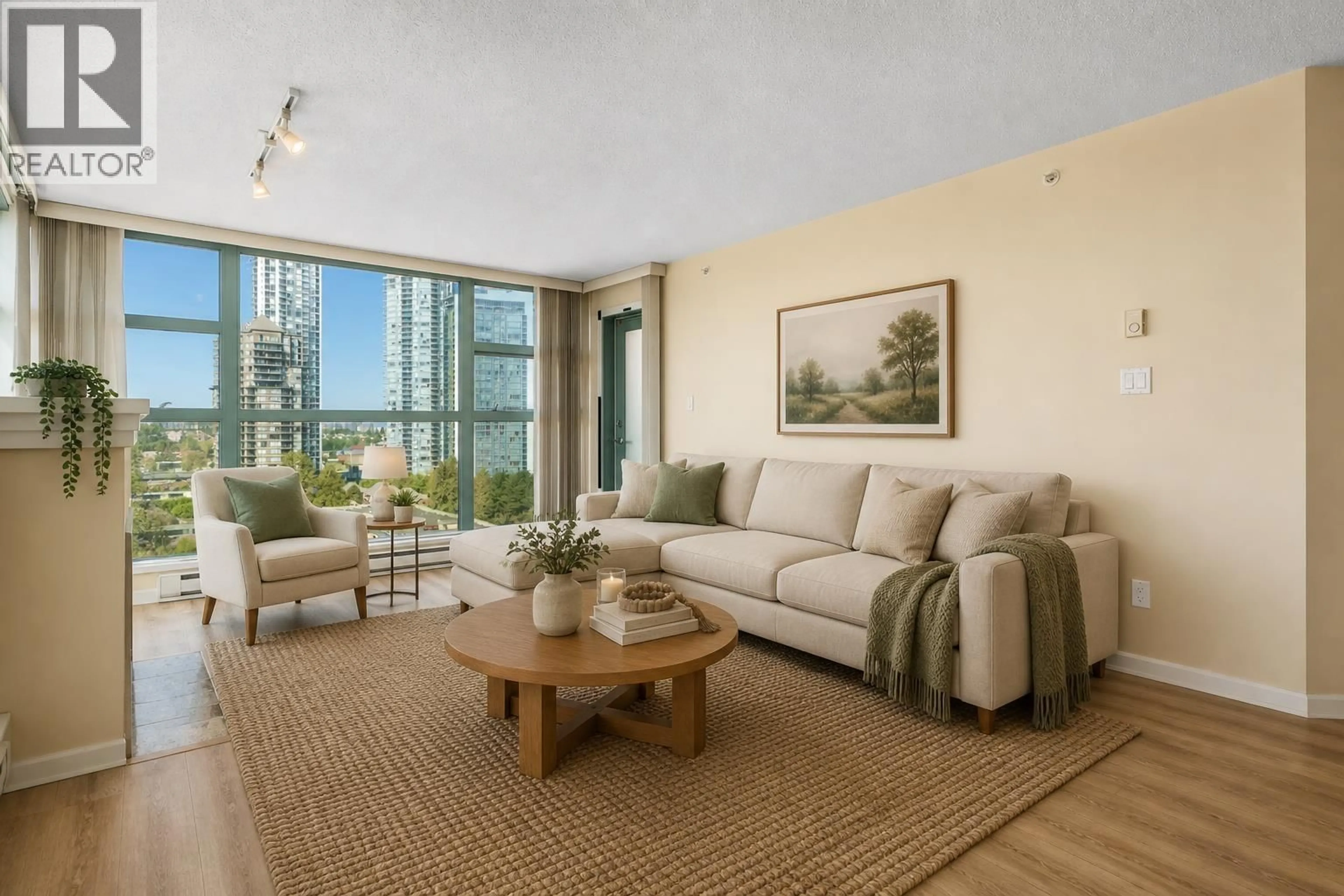 Living room with furniture, unknown for 1306 - 4388 BUCHANAN STREET, Burnaby British Columbia V5C6R8