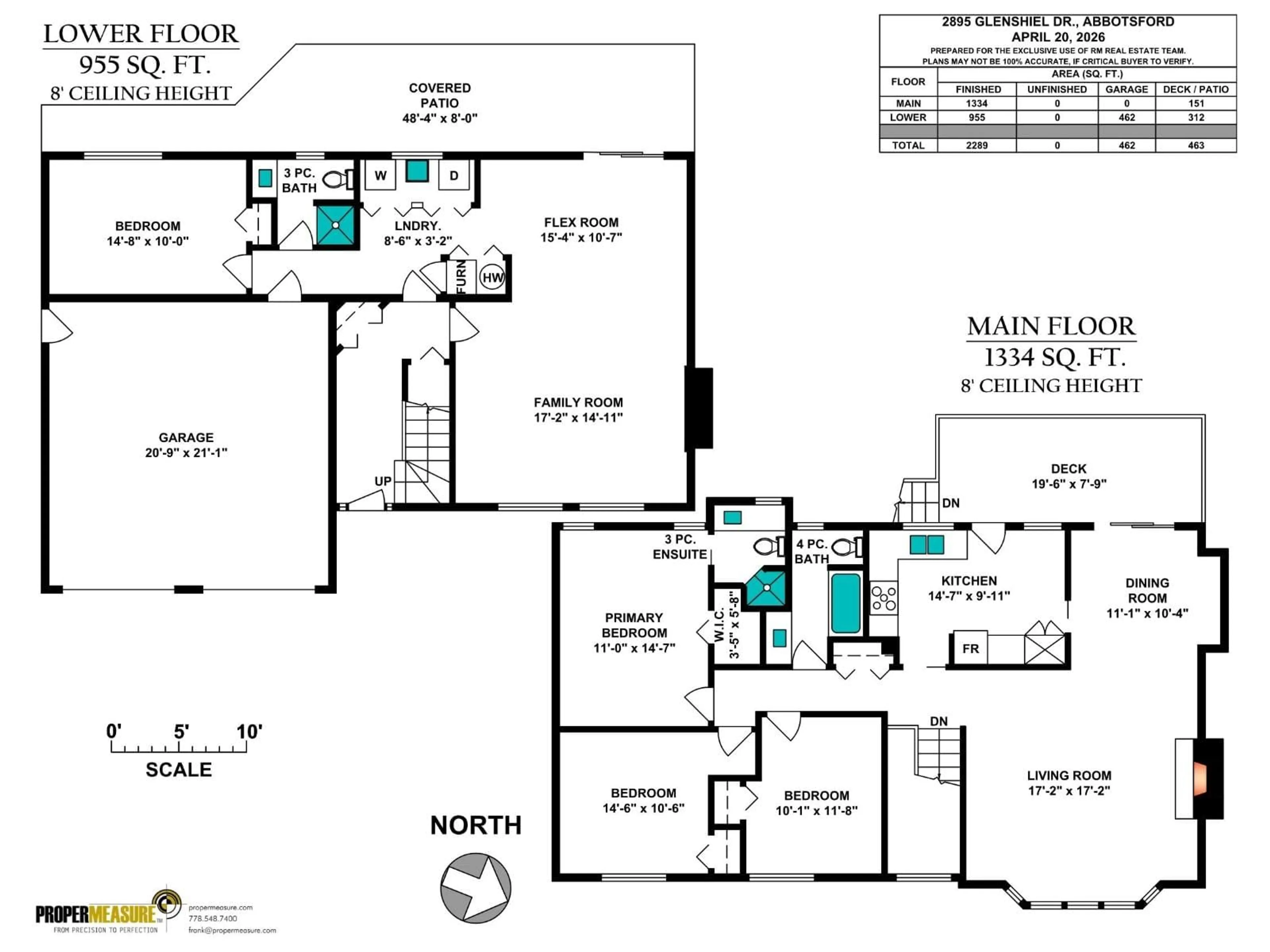 Floor plan for 2895 GLENSHIEL DRIVE, Abbotsford British Columbia V3G1G8