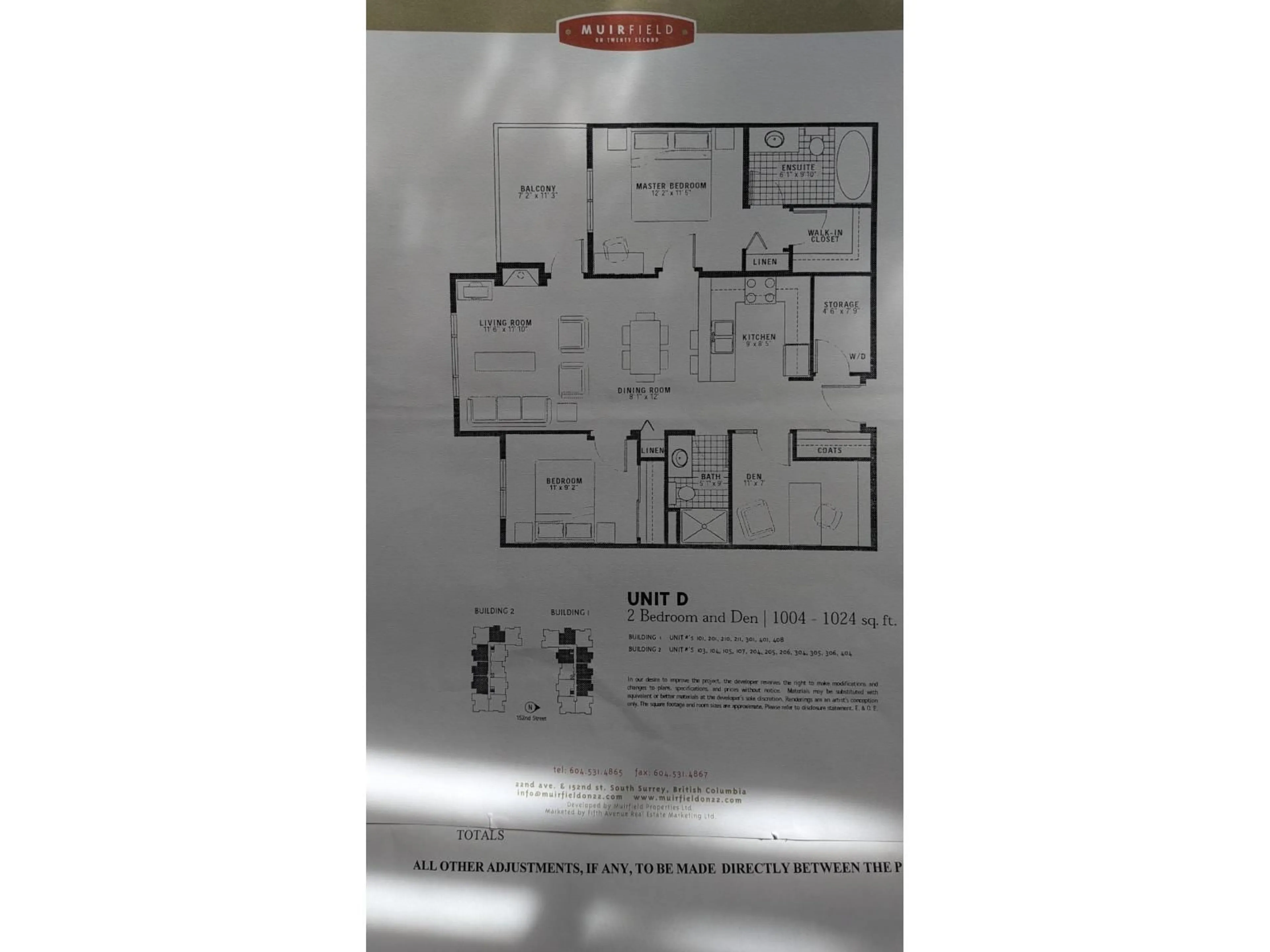 Floor plan for 305 - 2167 152 STREET, Surrey British Columbia V4A4P1