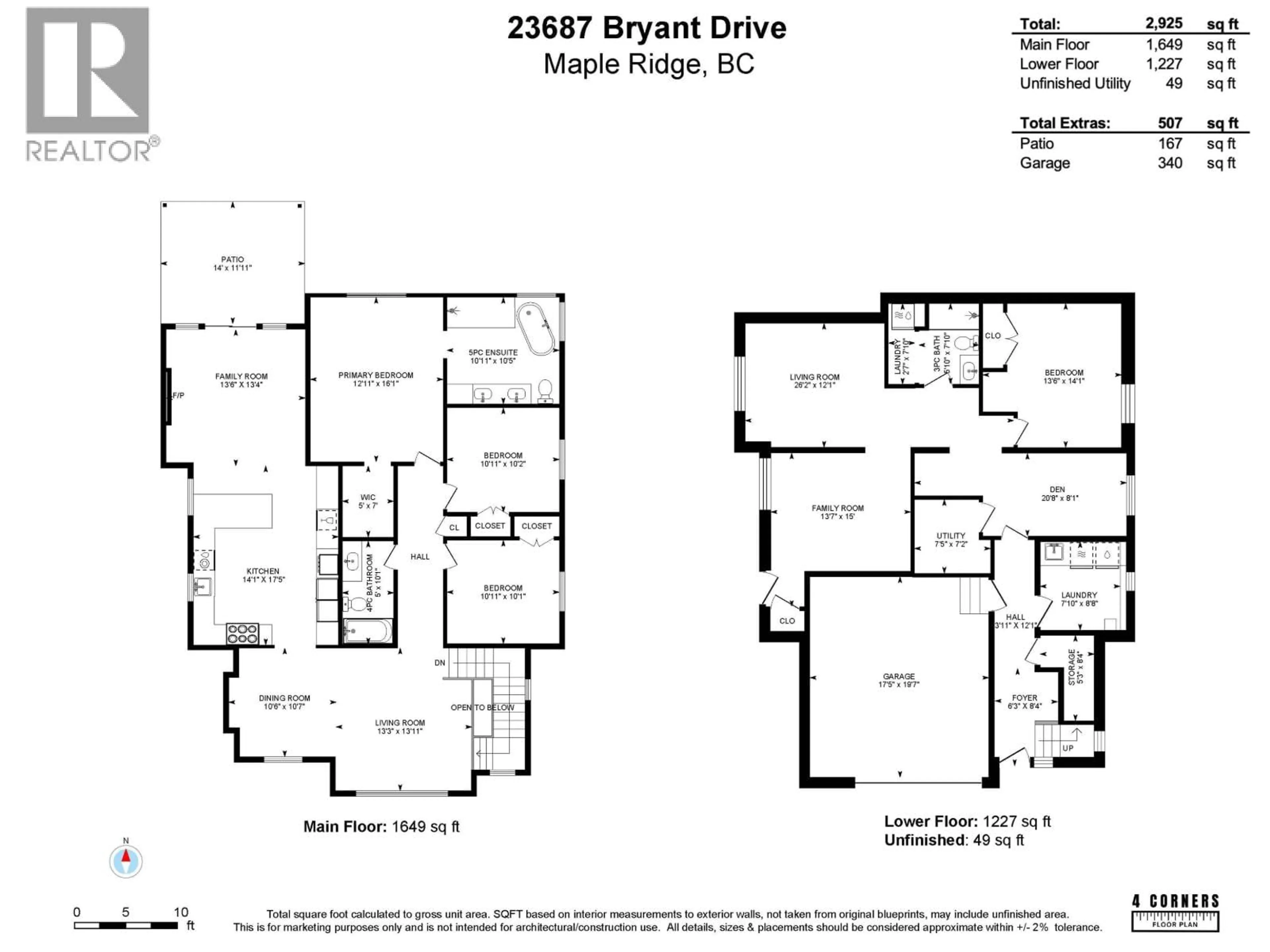Floor plan for 23687 BRYANT DRIVE, Maple Ridge British Columbia V4R0B7