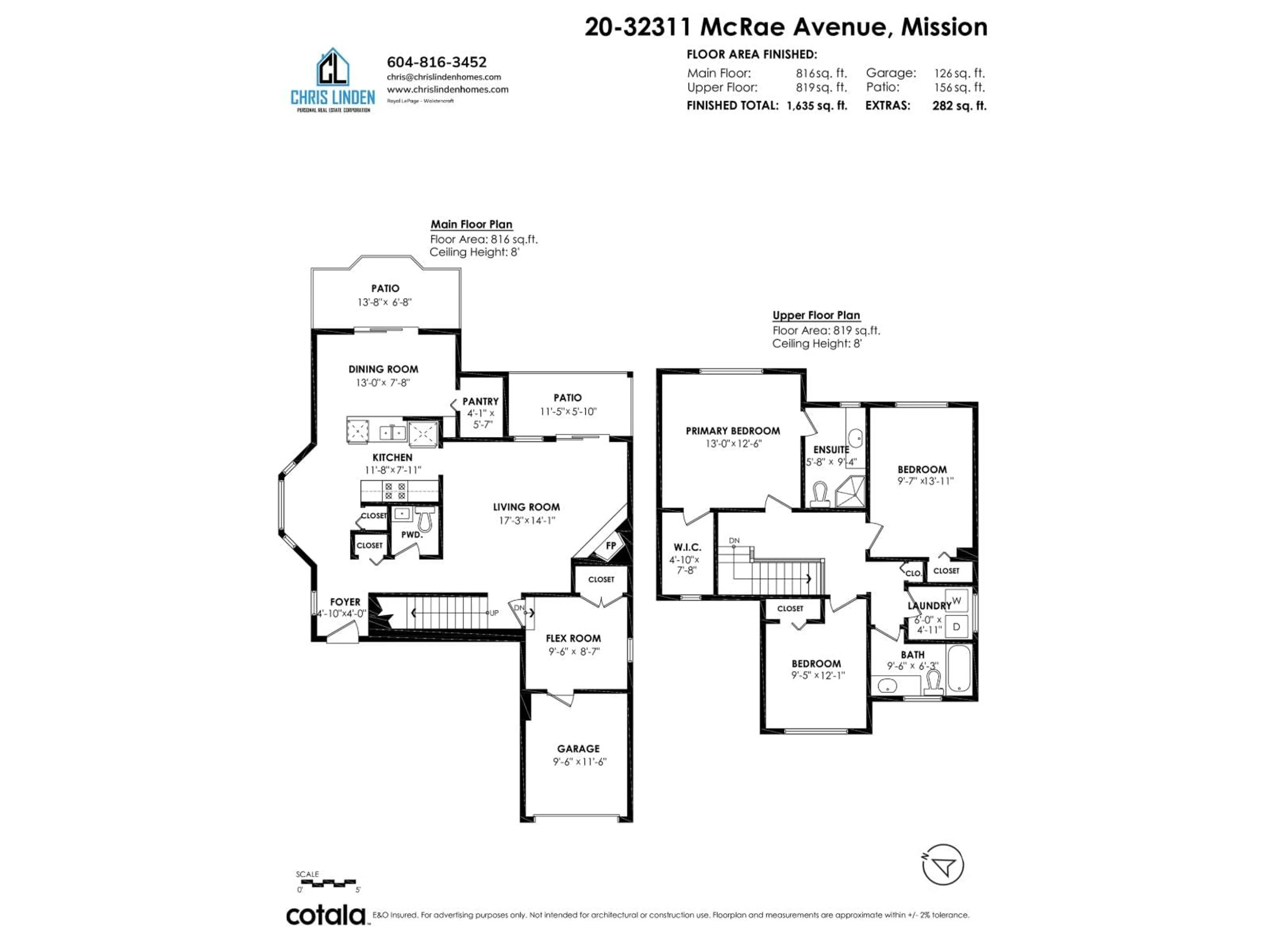 Floor plan for 20 - 32311 MCRAE STREET, Mission British Columbia V2V4X7