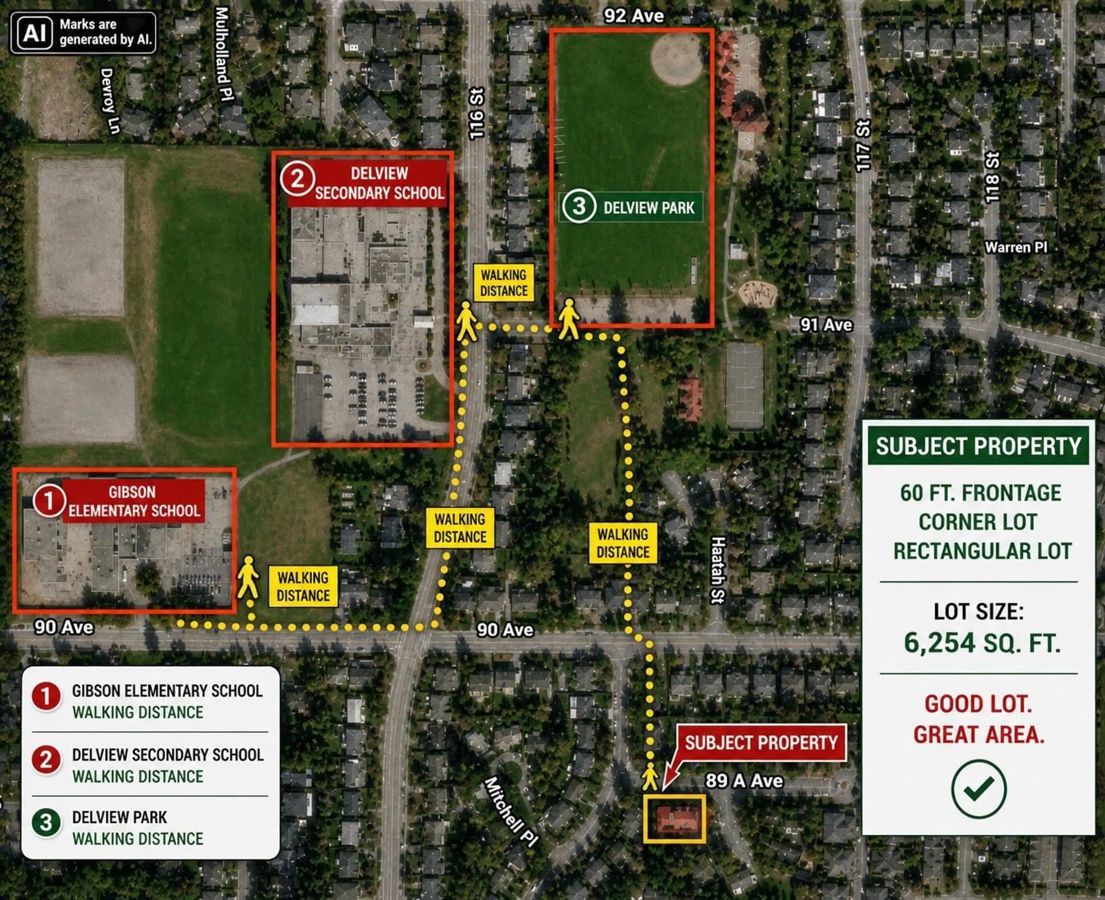 Picture of a map for 11662 89A AVENUE, Delta British Columbia V4C7G5