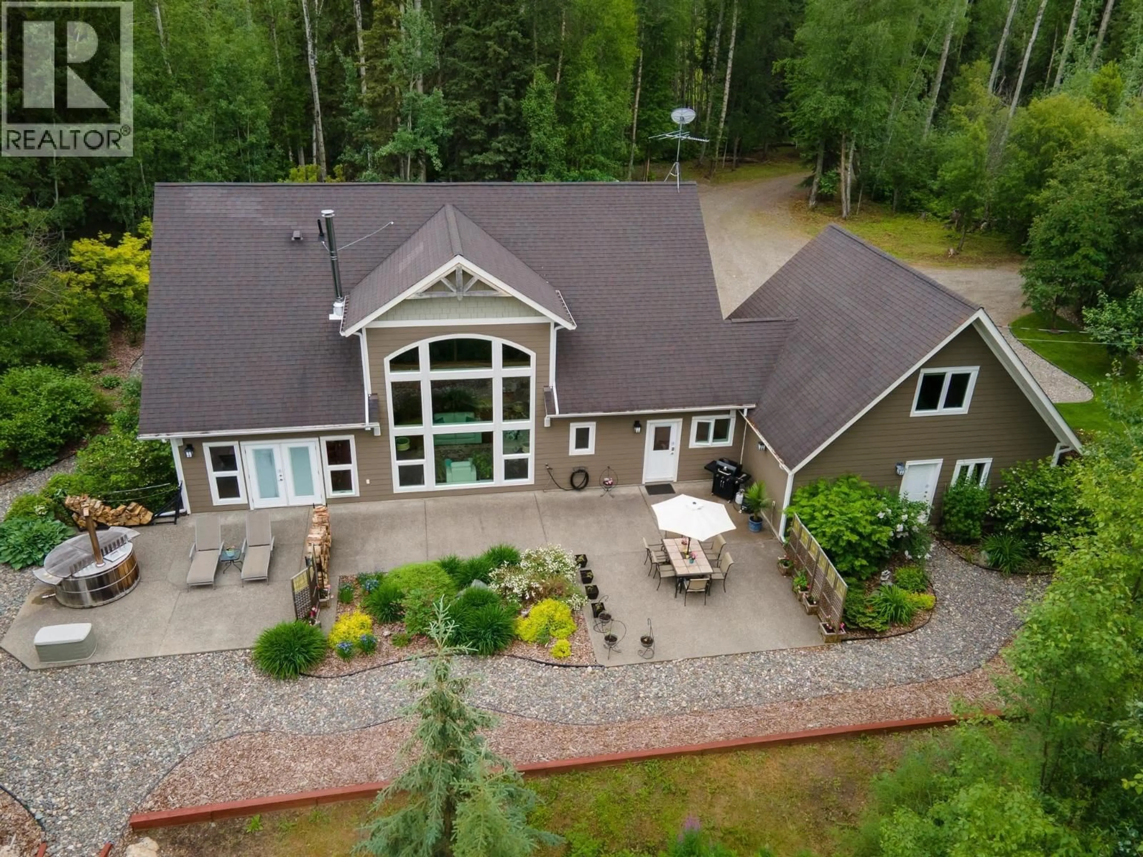 A pic from outside/outdoor area/front of a property/back of a property/a pic from drone, water/lake/river/ocean view for 4230 SOWCHEA ROAD, Fort St. James British Columbia V0J1P0