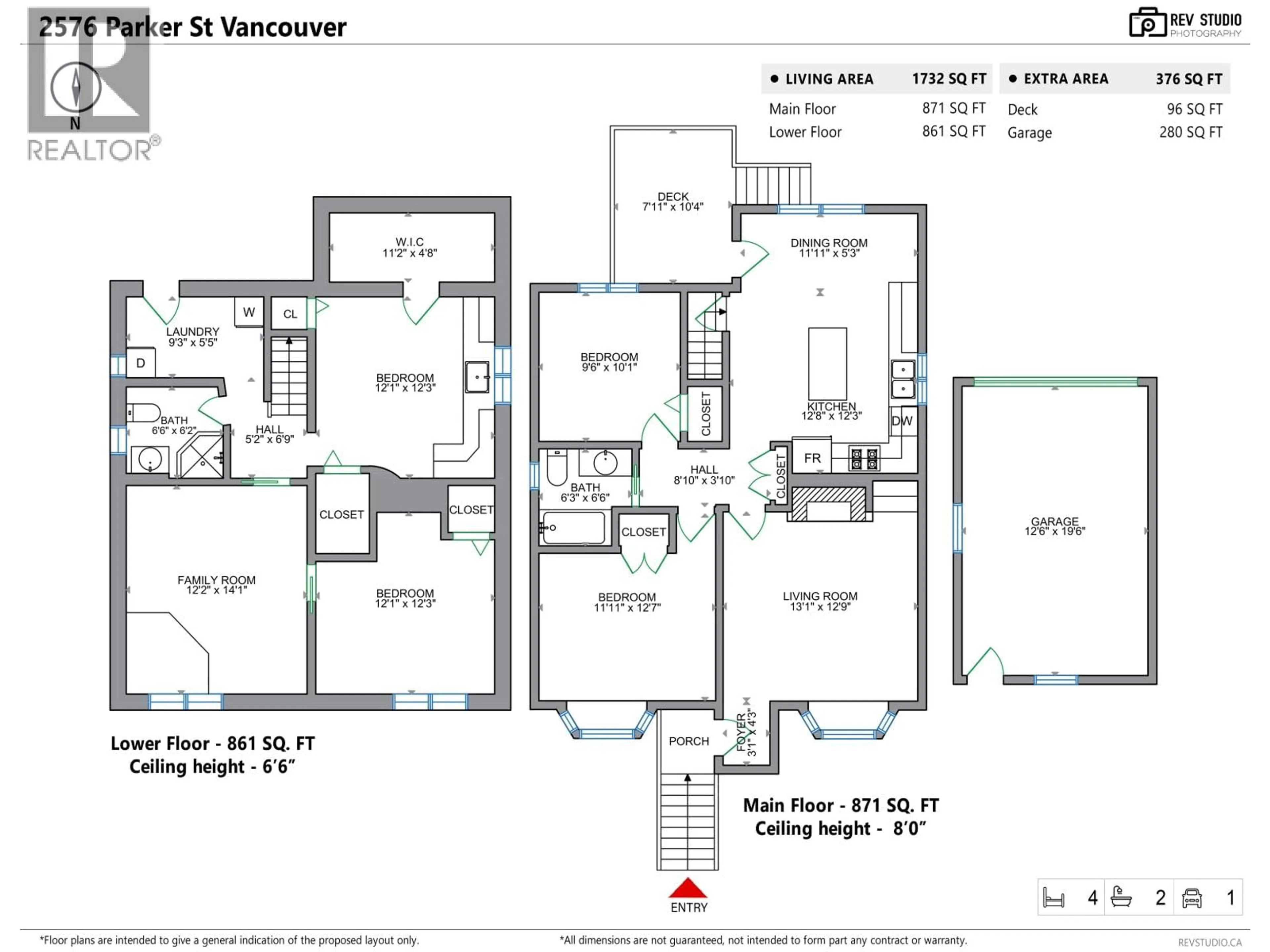 Floor plan for 2576 PARKER STREET, Vancouver British Columbia V5K2T3
