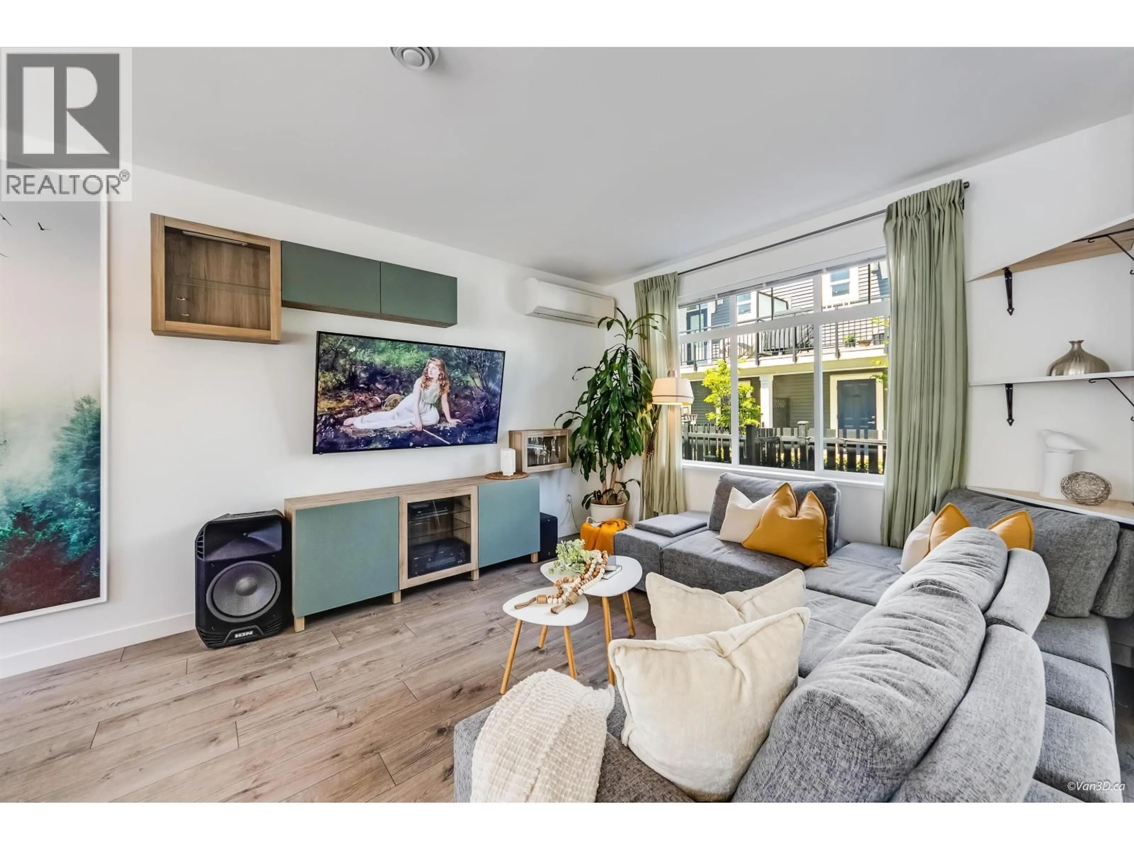 Living room with furniture, wood/laminate floor for 163 - 1220 ROCKLIN STREET, Coquitlam British Columbia V3B0R6