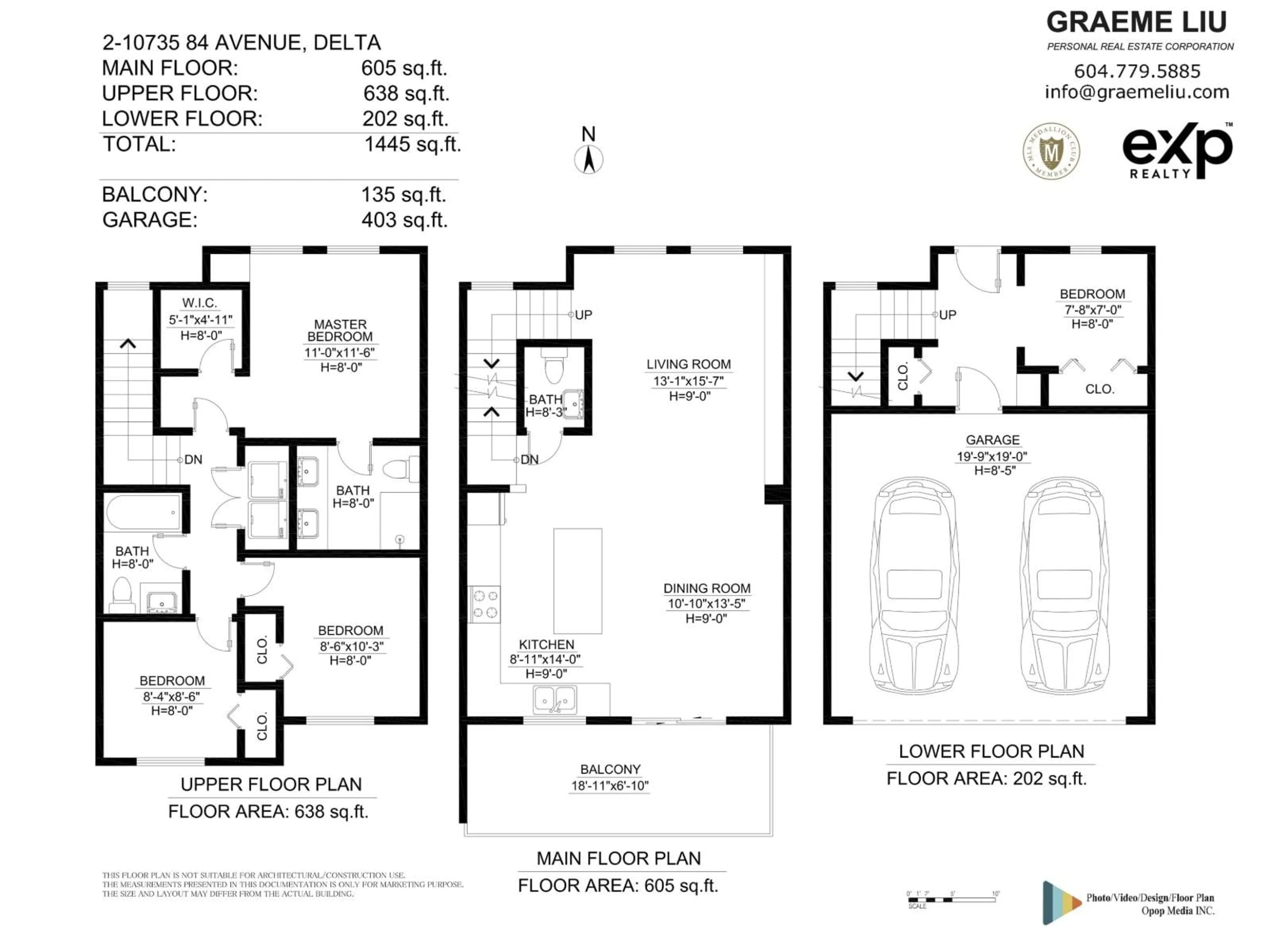 Floor plan for 2 - 10735 84 AVENUE, Delta British Columbia V4C0C7
