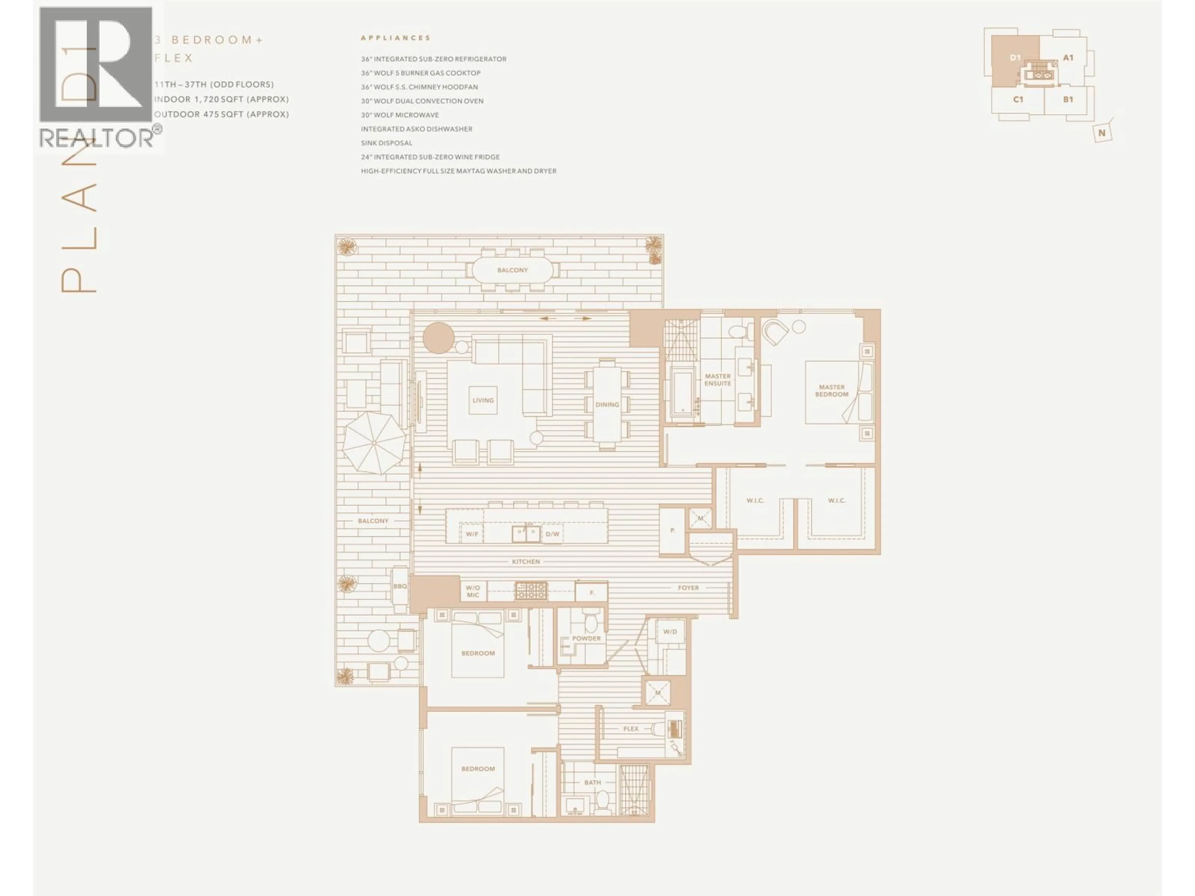Floor plan for 2504 - 1335 HOWE STREET, Vancouver British Columbia V6Z0H1
