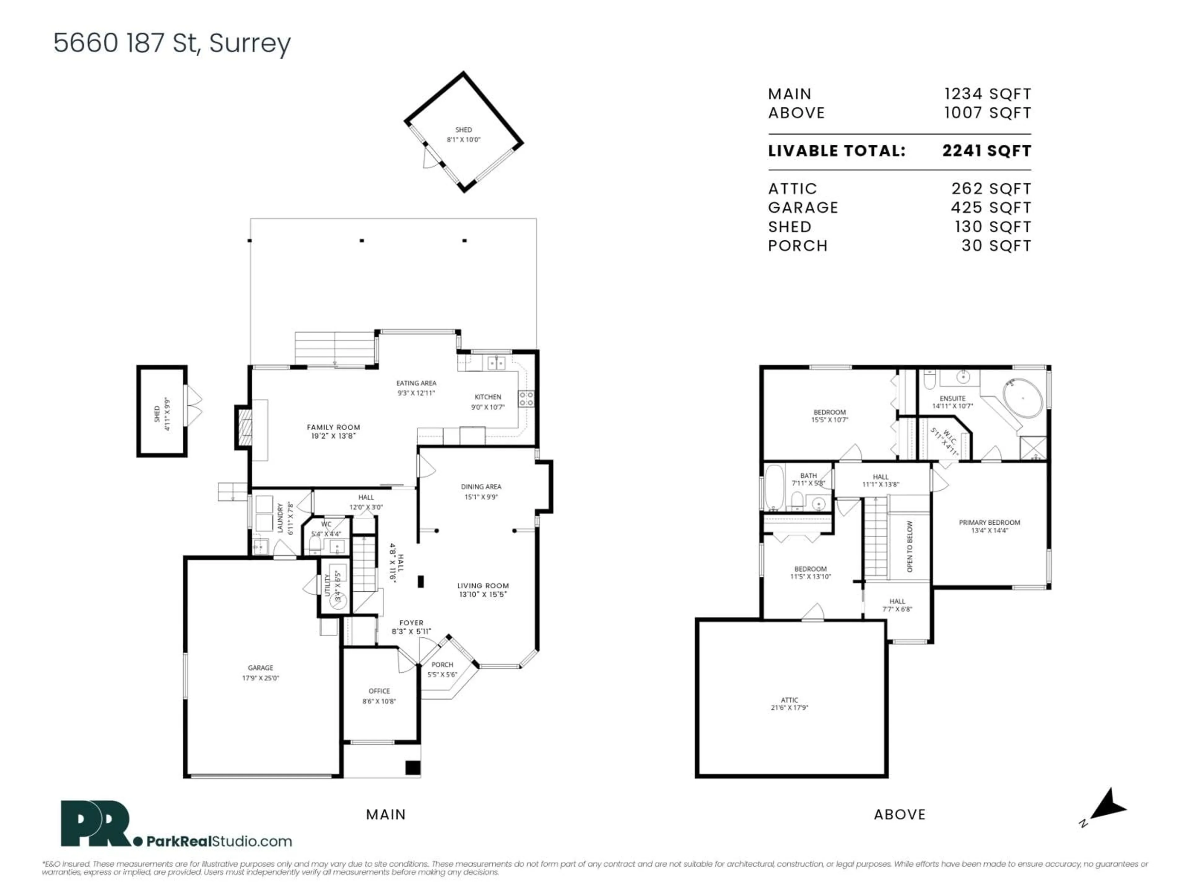Floor plan for 5660 187 STREET, Surrey British Columbia V3S7N3