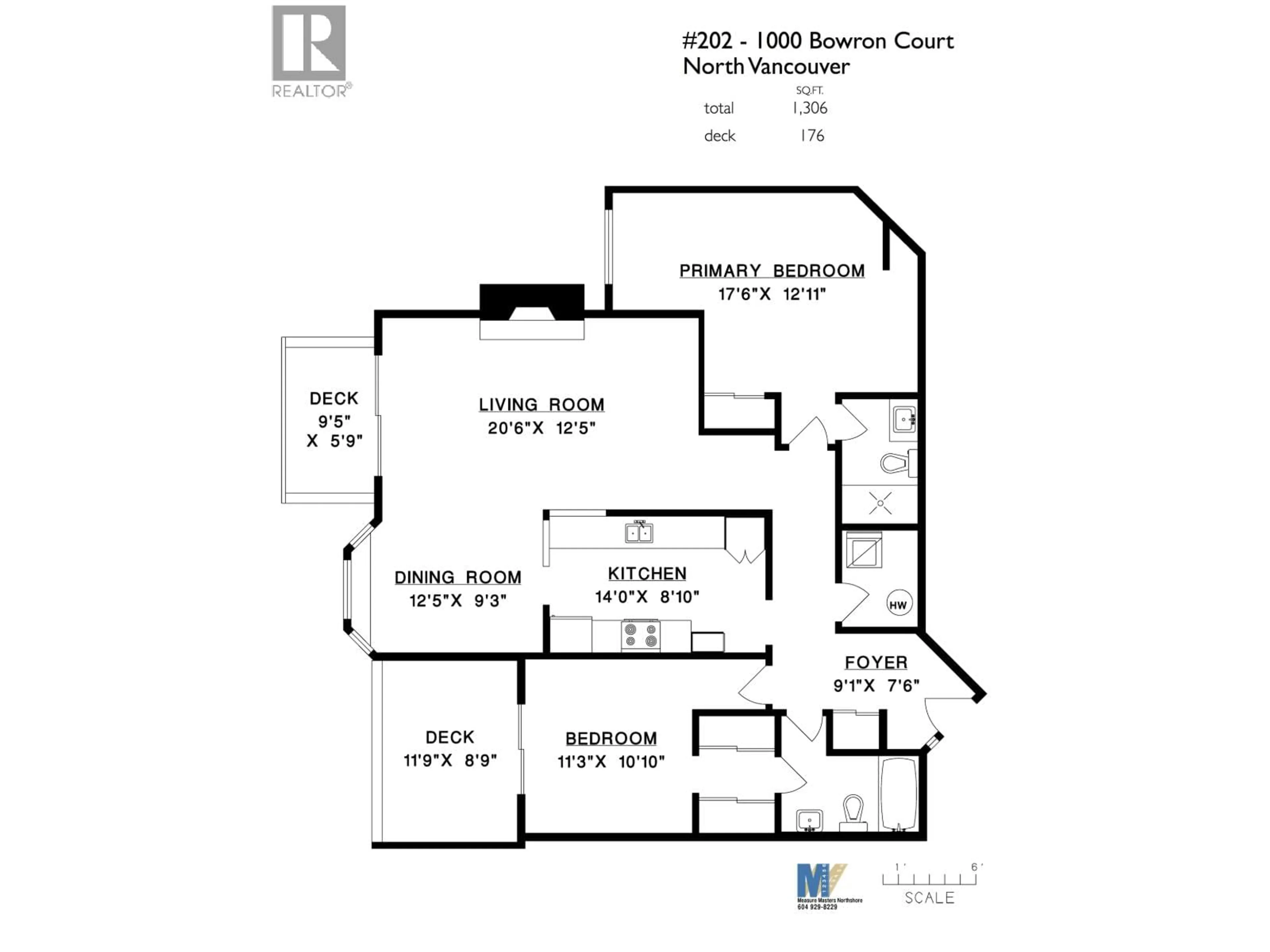Floor plan for 202 - 1000 BOWRON COURT, North Vancouver British Columbia V7H2V7