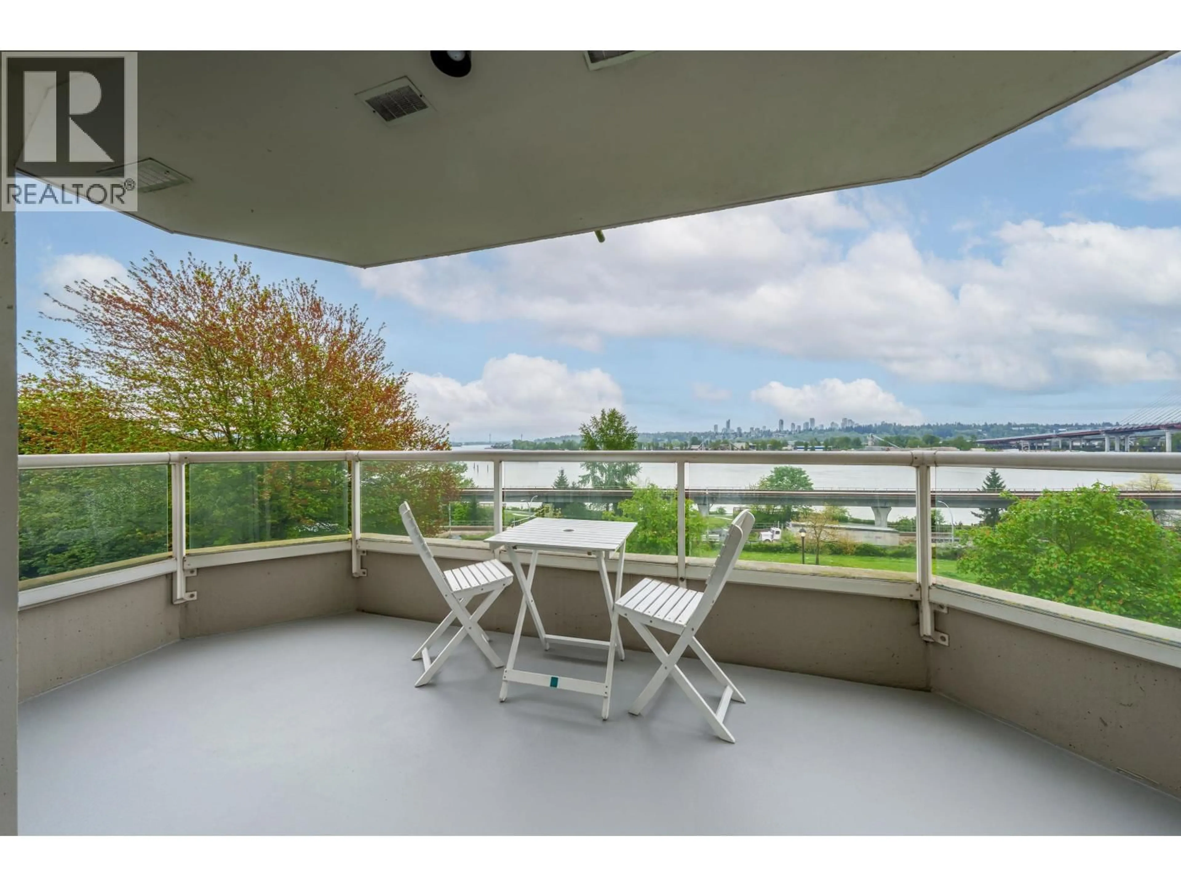 Patio, water/lake/river/ocean view for 305 - 69 JAMIESON COURT, New Westminster British Columbia V3L5R3