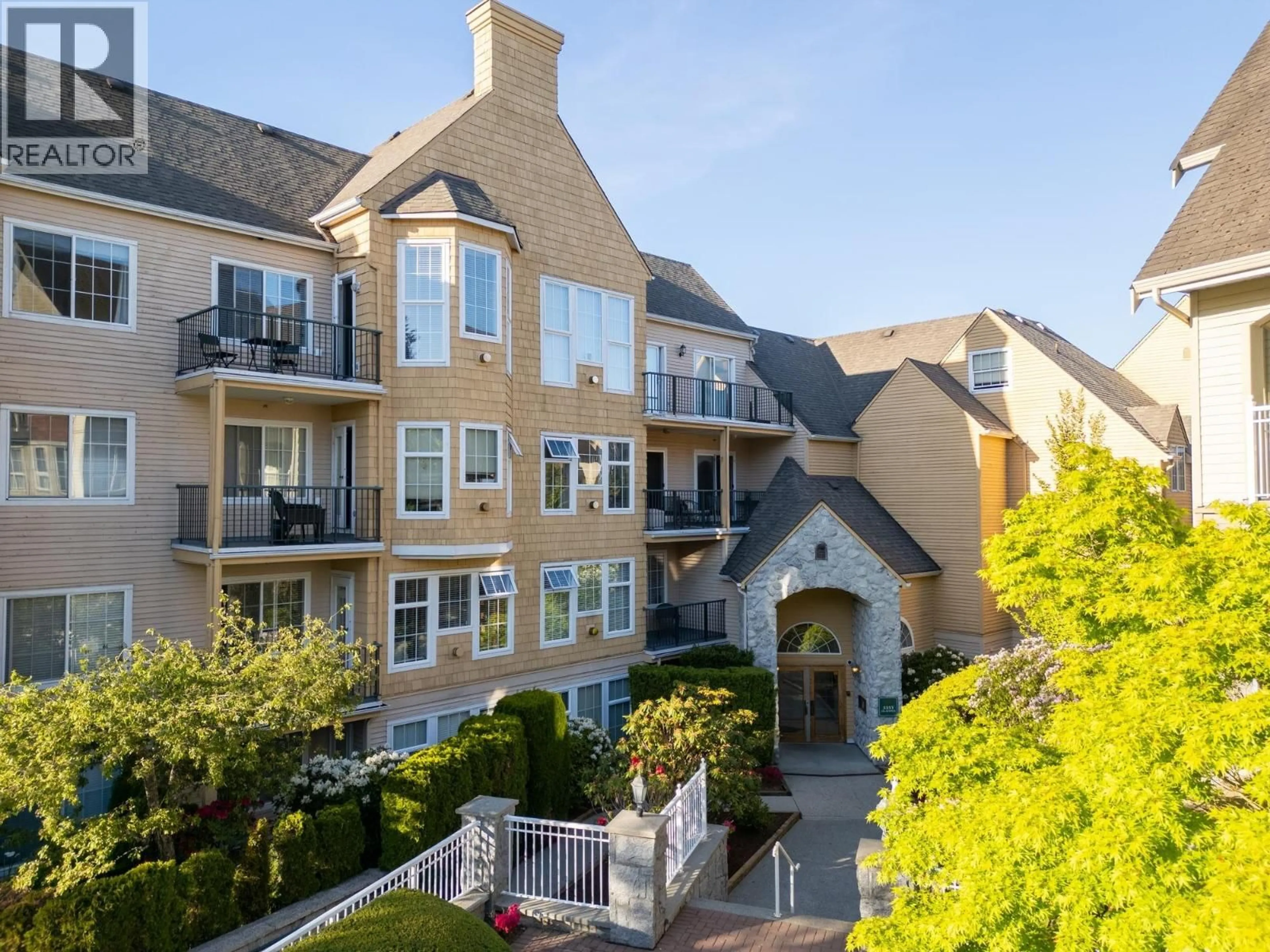 A pic from outside/outdoor area/front of a property/back of a property/a pic from drone, city buildings view from balcony for PH3 - 5555 13A AVENUE, Delta British Columbia V4M2E7