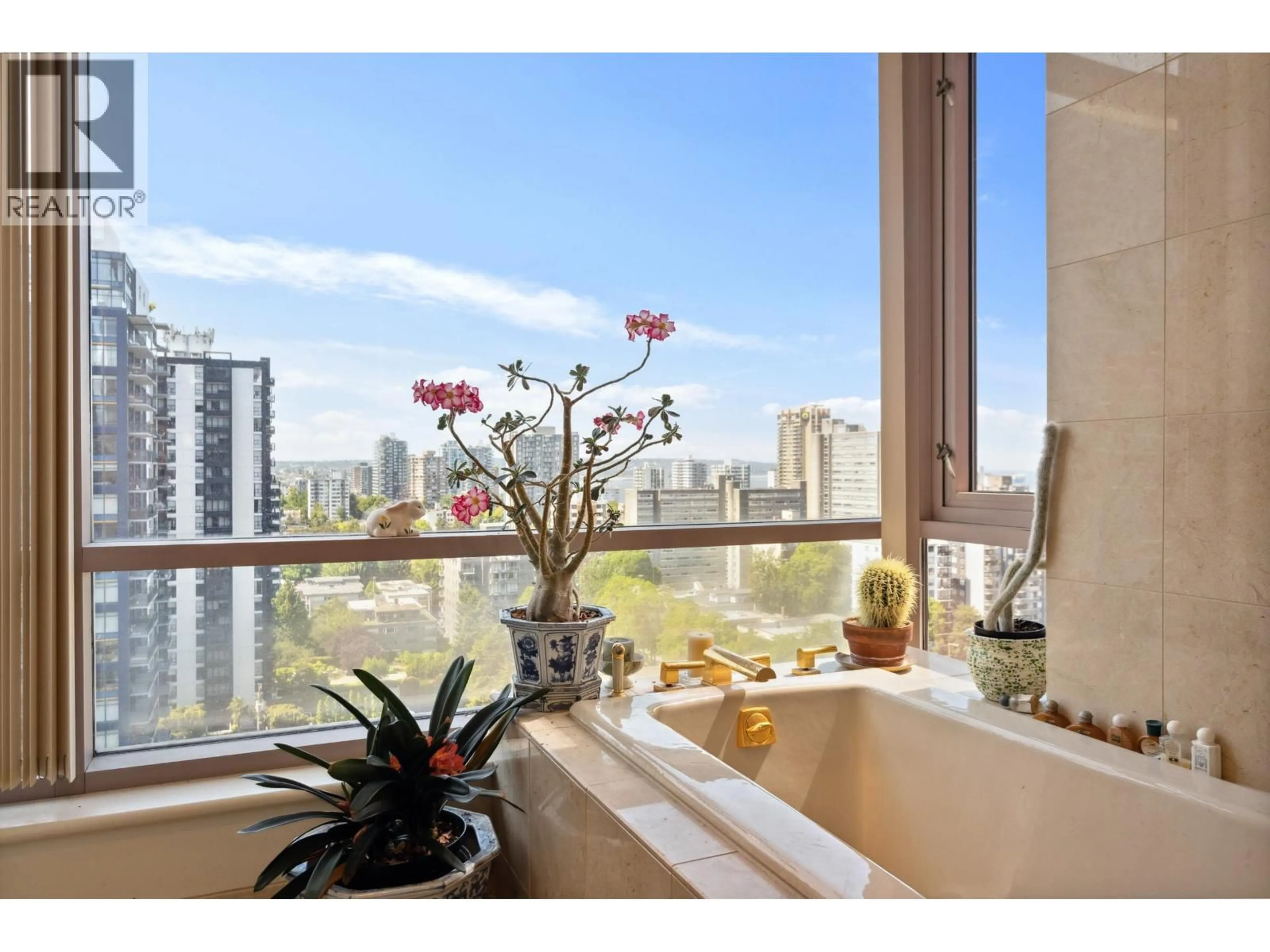 Balcony in the apartment, water/lake/river/ocean view for 13C - 1500 ALBERNI STREET, Vancouver British Columbia V6G3C9