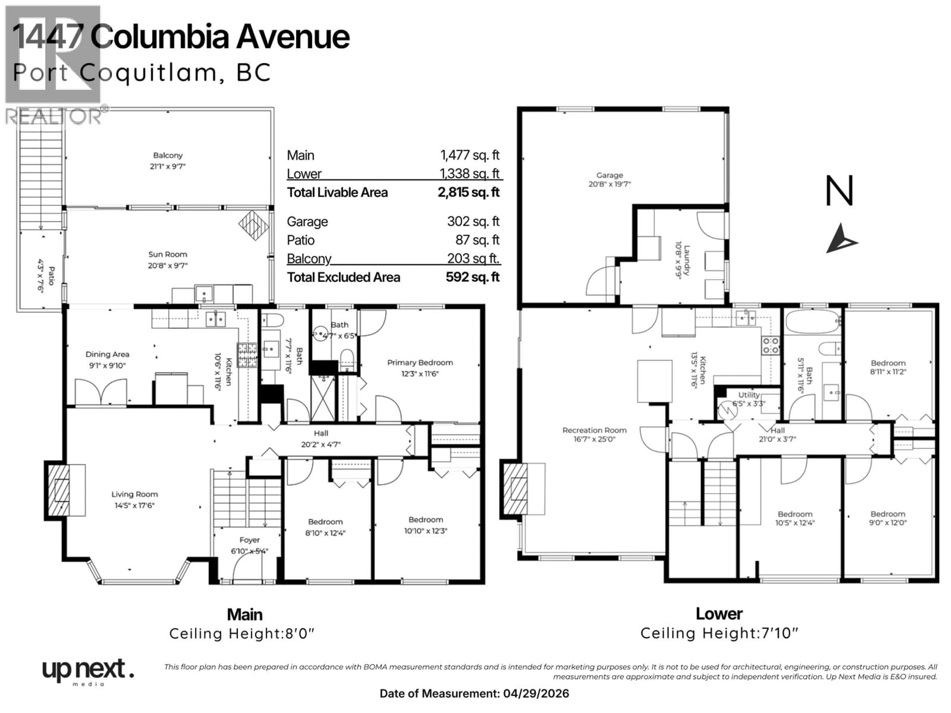 Floor plan for 1447 COLUMBIA AVENUE, Port Coquitlam British Columbia V3C1C5