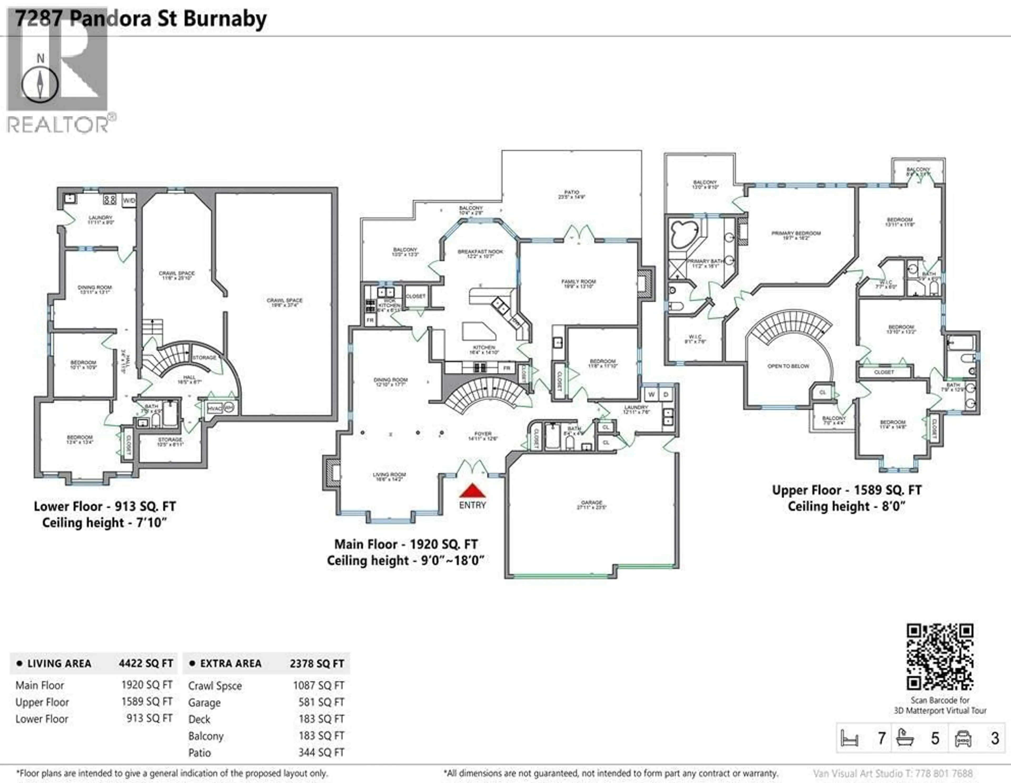 Floor plan for 7287 PANDORA STREET, Burnaby British Columbia V5A1B8