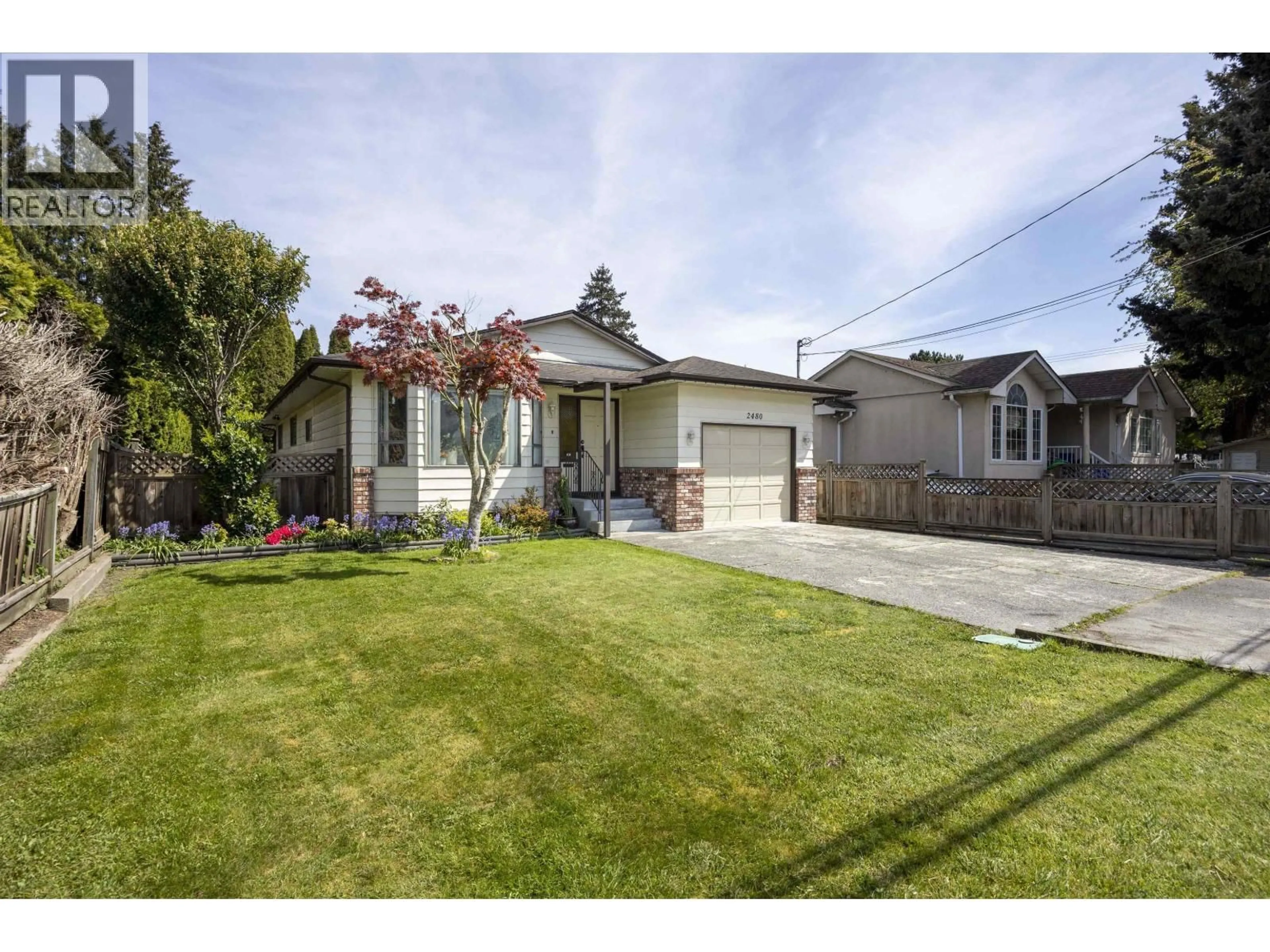 A pic from outside/outdoor area/front of a property/back of a property/a pic from drone, street for 2480 MCLENNAN AVENUE, Richmond British Columbia V6X2N7