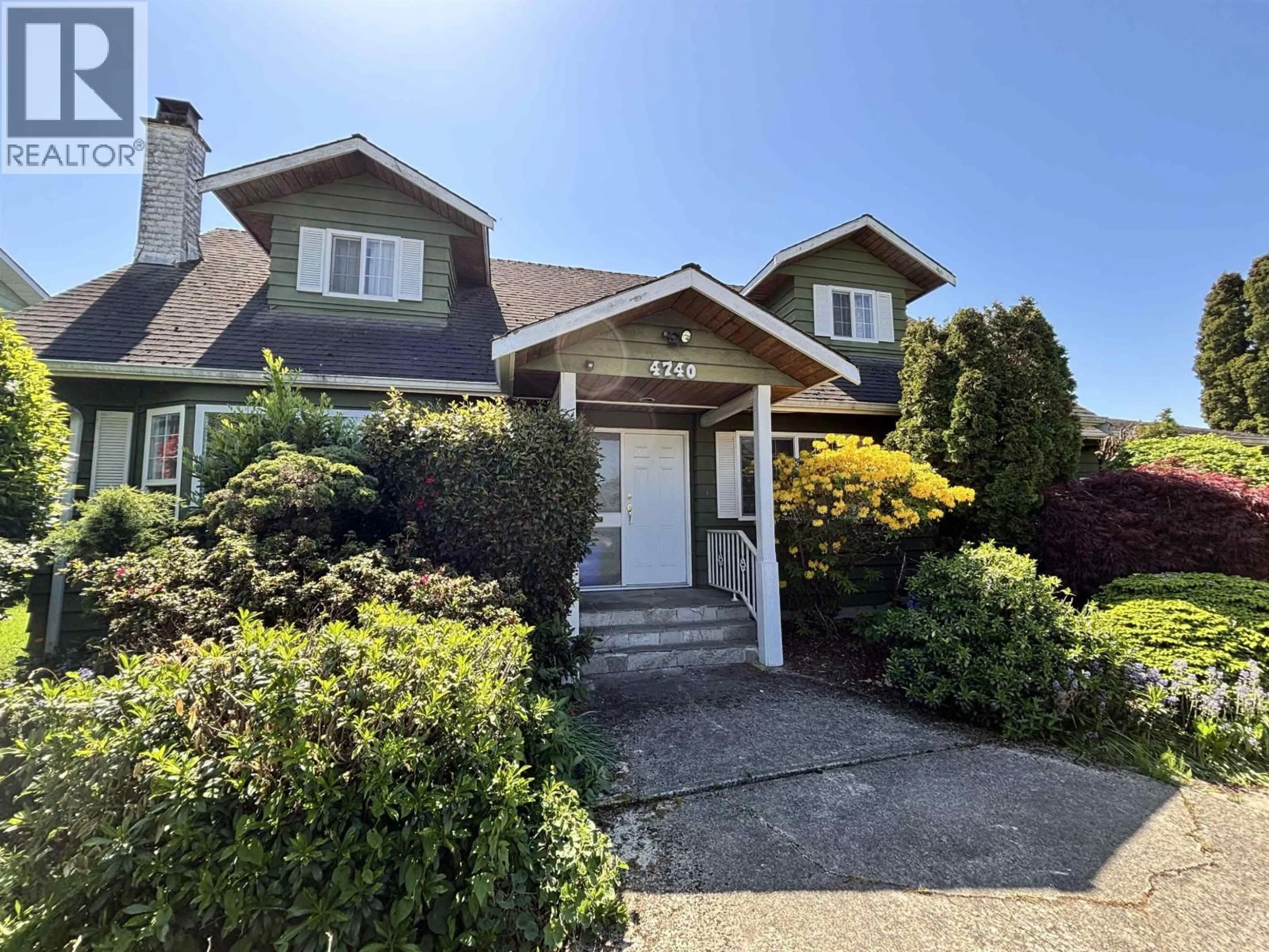 Home with vinyl exterior material, street for 4740 MCLURE AVENUE, Richmond British Columbia V7C4J9