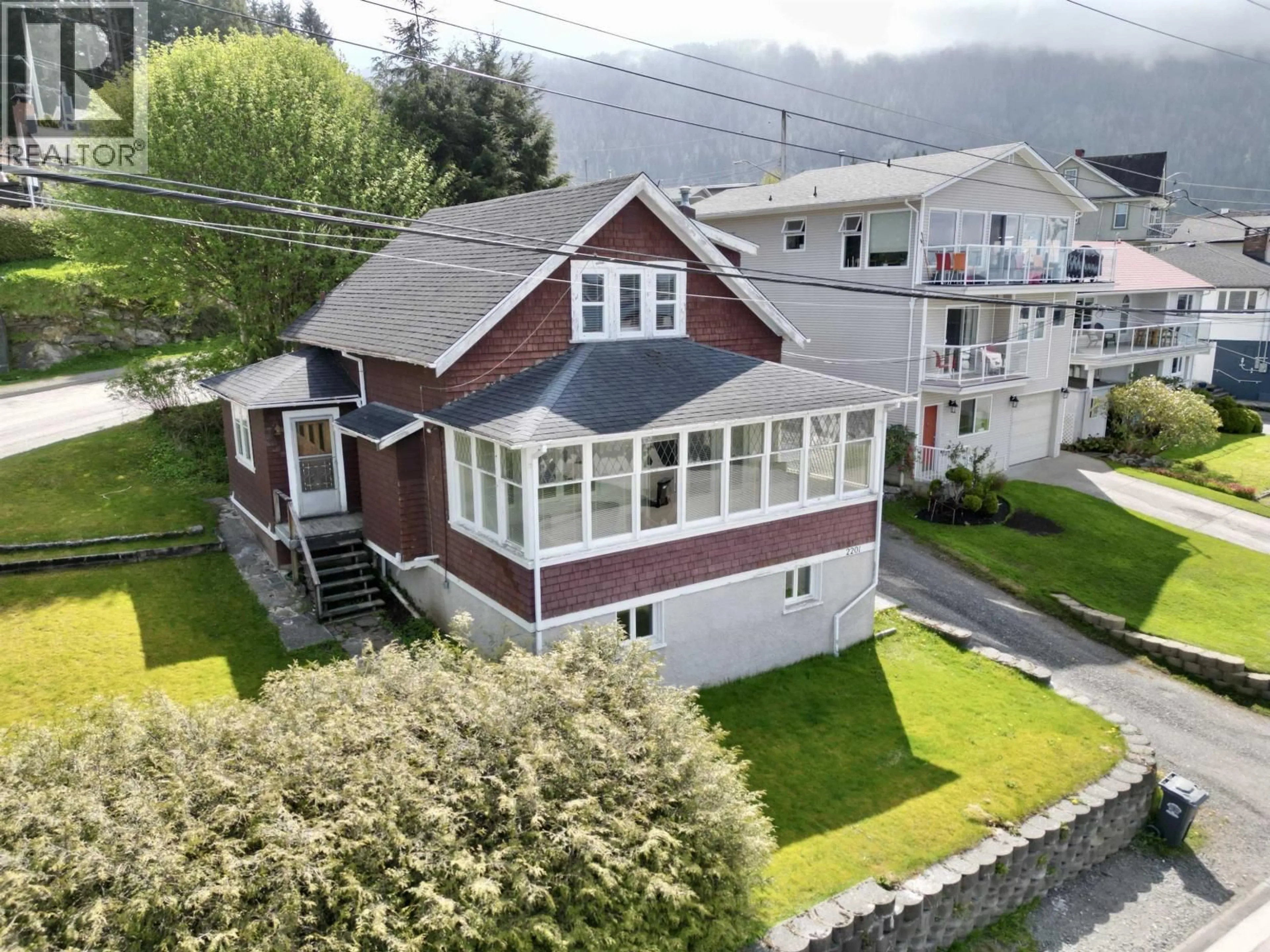 A pic from outside/outdoor area/front of a property/back of a property/a pic from drone, street for 2201 GRAHAM AVENUE, Prince Rupert British Columbia V8J1E1