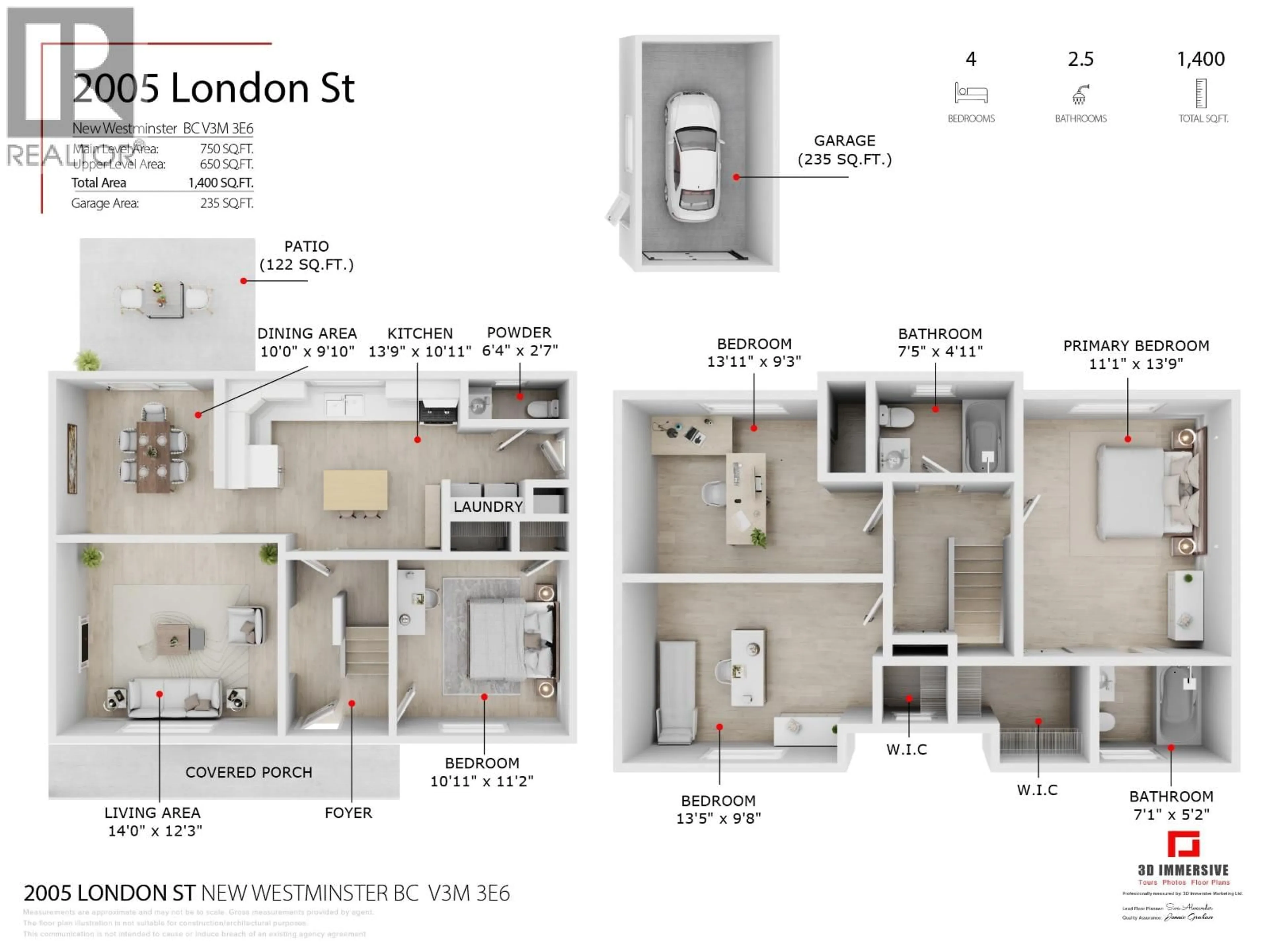 Floor plan for 2005 LONDON STREET, New Westminster British Columbia V3M3E6