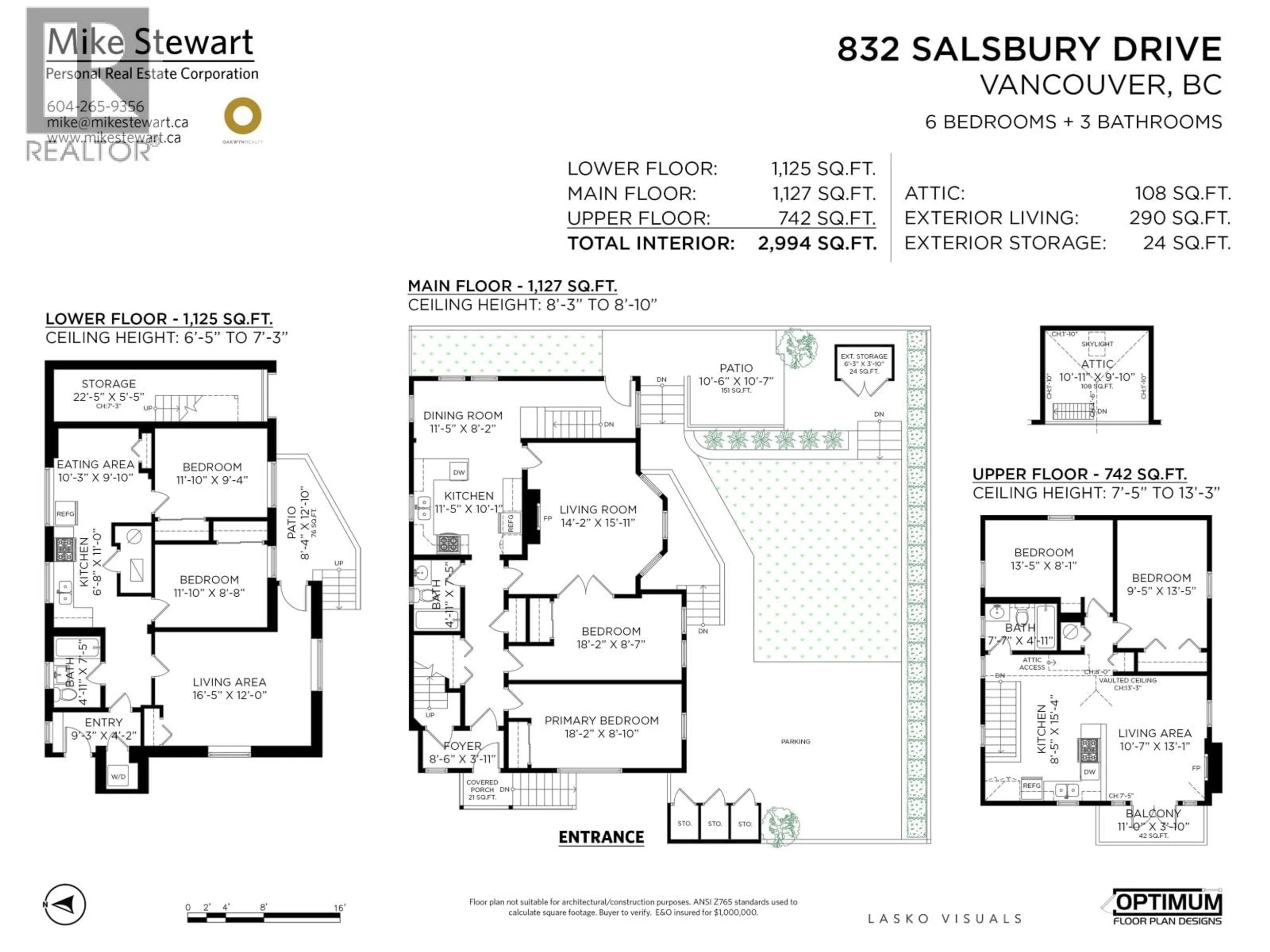 Floor plan for 832 SALSBURY DRIVE, Vancouver British Columbia V5L4A2