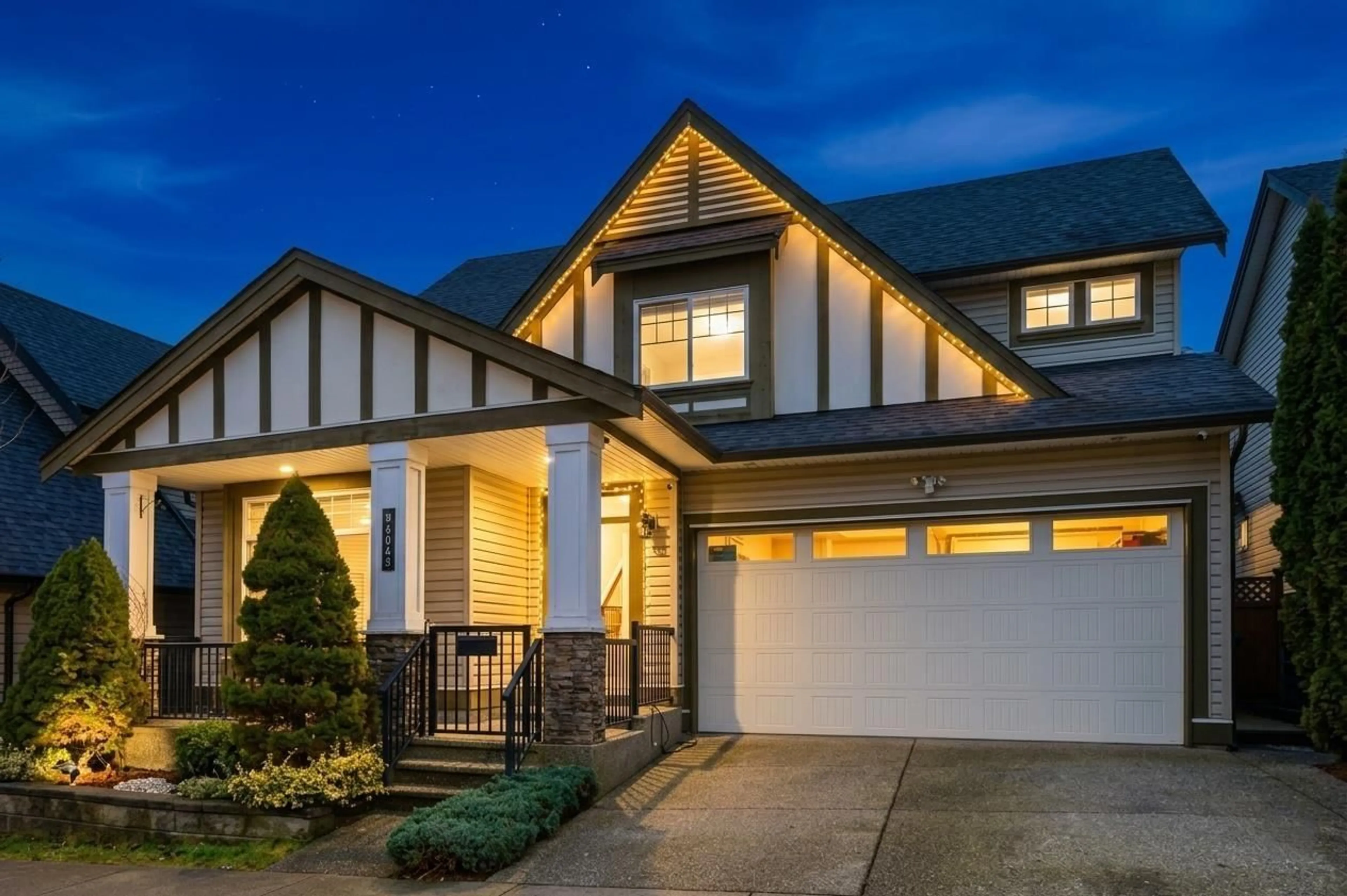 Home with vinyl exterior material, street for 6060 145A STREET, Surrey British Columbia V3S4R5
